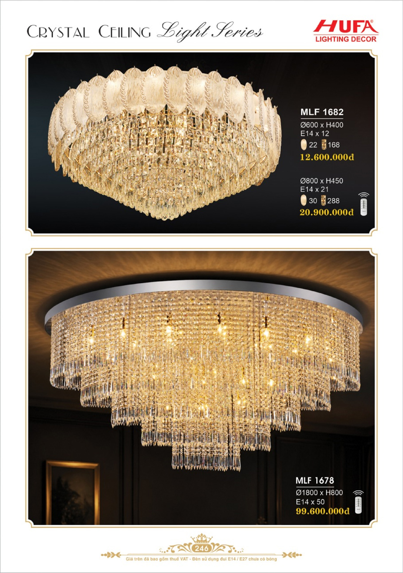 Catalogue ĐÈN TRANG TRÍ HUFA 2026 - Trang 249)