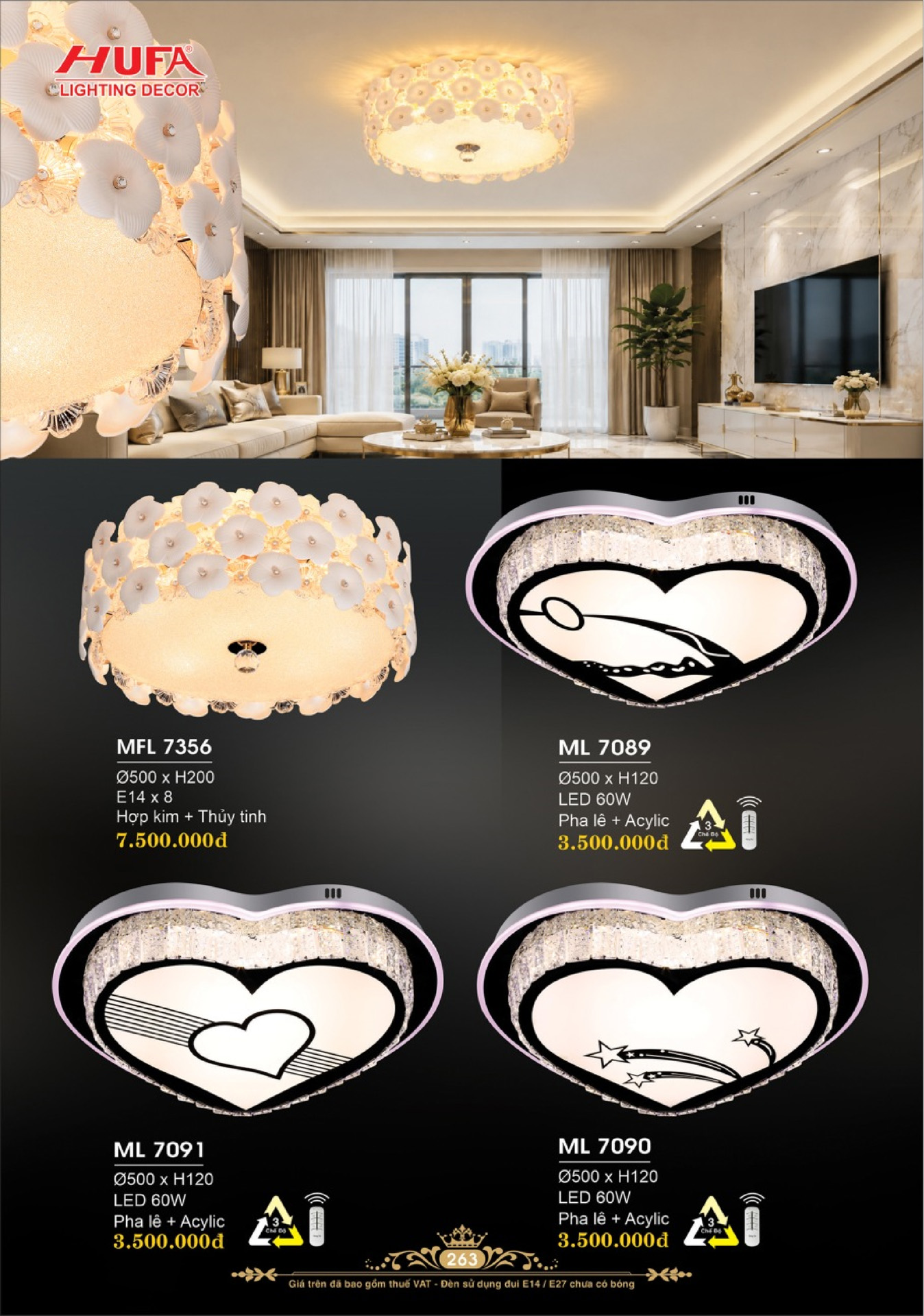 Catalogue ĐÈN TRANG TRÍ HUFA 2026 - Trang 266)