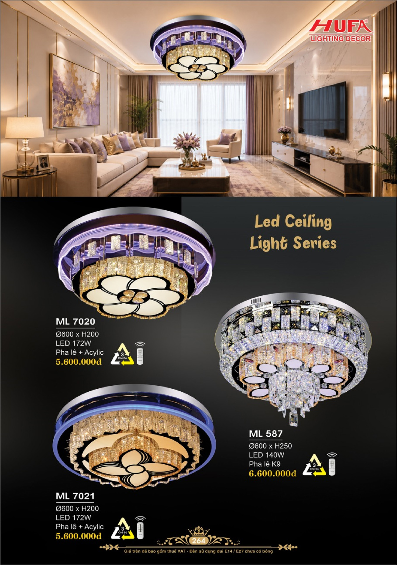 Catalogue ĐÈN TRANG TRÍ HUFA 2026 - Trang 267)