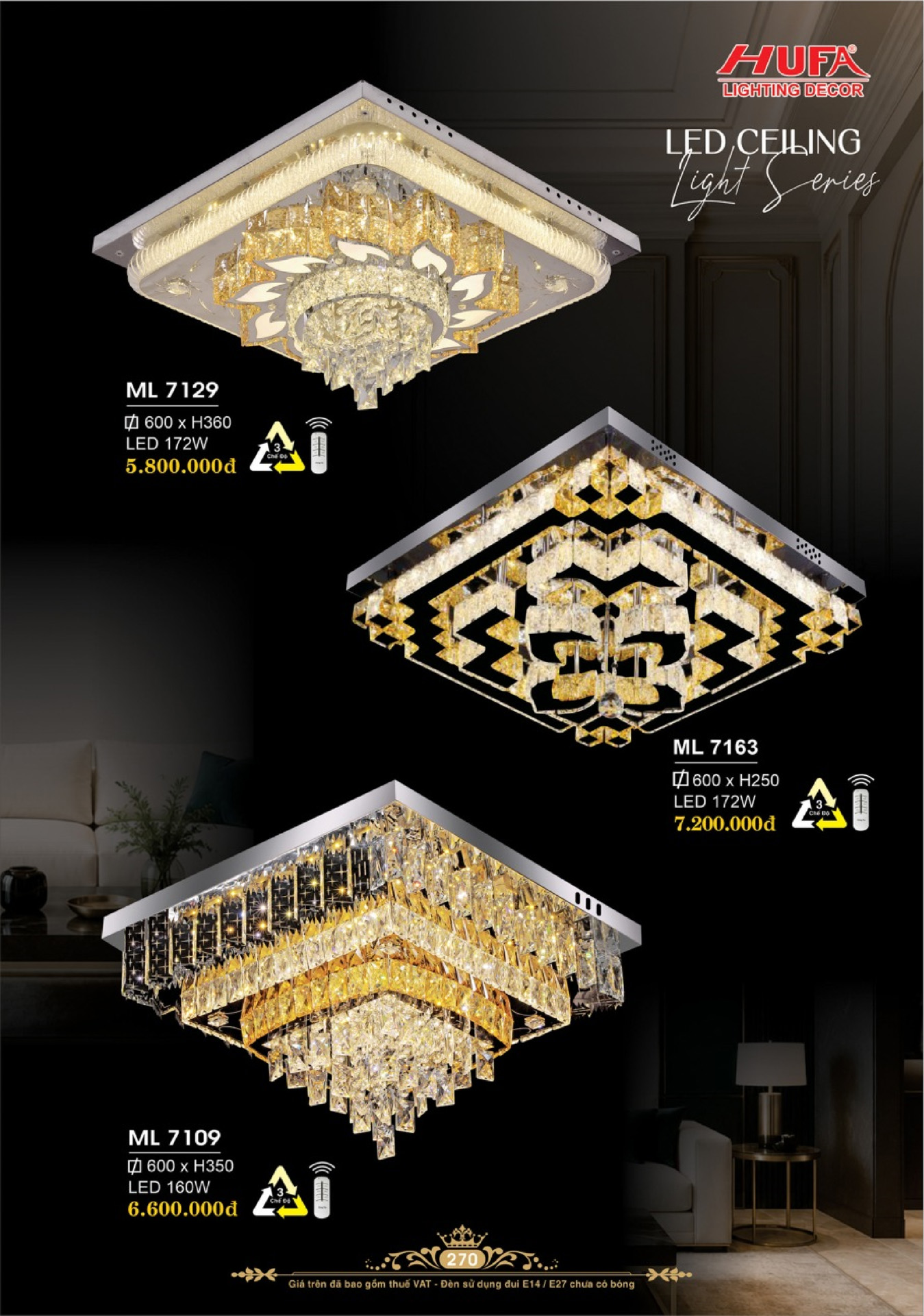 Catalogue ĐÈN TRANG TRÍ HUFA 2026 - Trang 273)
