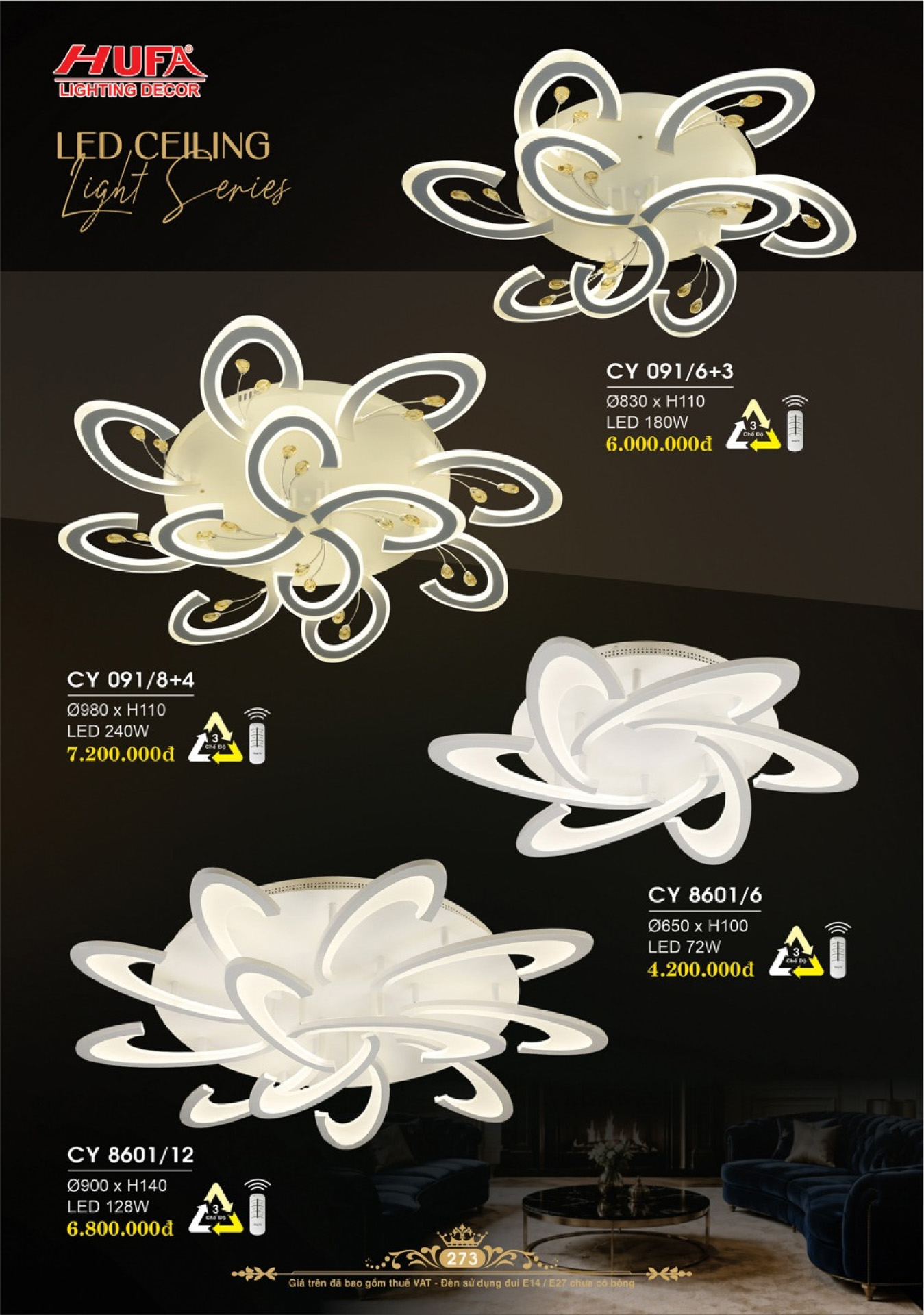Catalogue ĐÈN TRANG TRÍ HUFA 2026 - Trang 276)