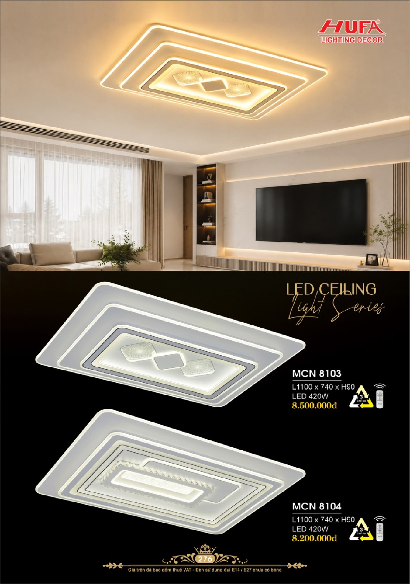 Catalogue ĐÈN TRANG TRÍ HUFA 2026 - Trang 279)