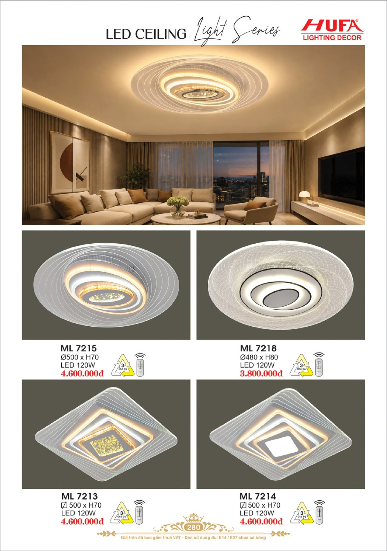 Catalogue ĐÈN TRANG TRÍ HUFA 2026 - Trang 283)