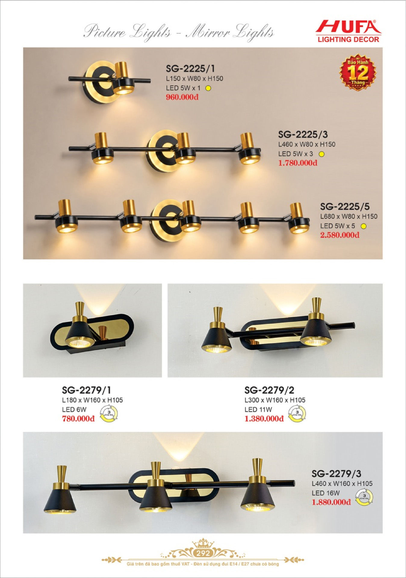 Catalogue ĐÈN TRANG TRÍ HUFA 2026 - Trang 295)