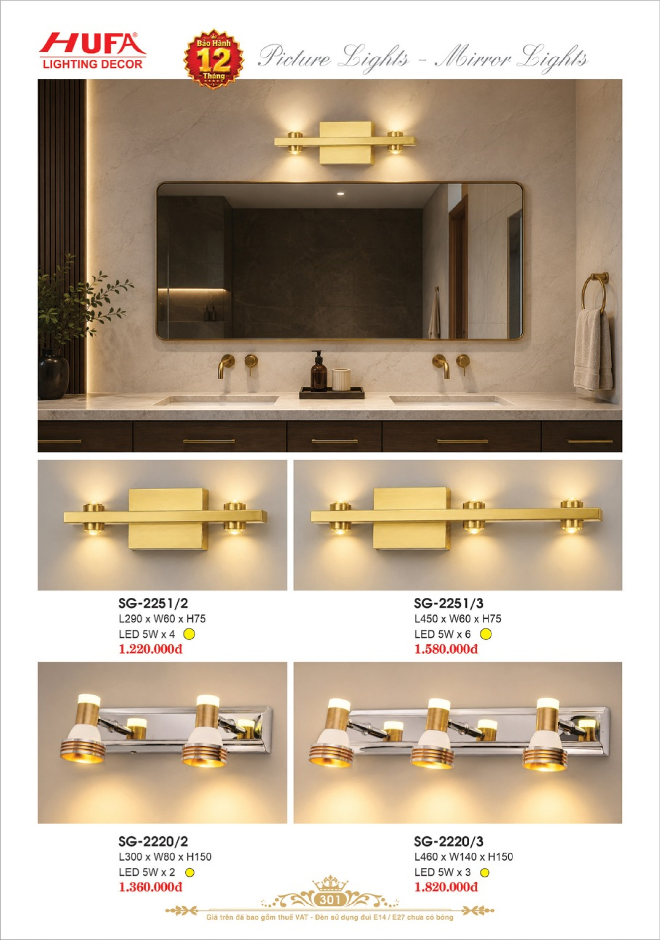 Catalogue ĐÈN TRANG TRÍ HUFA 2026 - Trang 304)