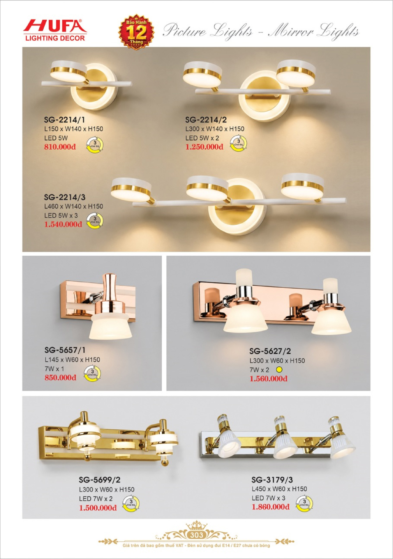 Catalogue ĐÈN TRANG TRÍ HUFA 2026 - Trang 306)