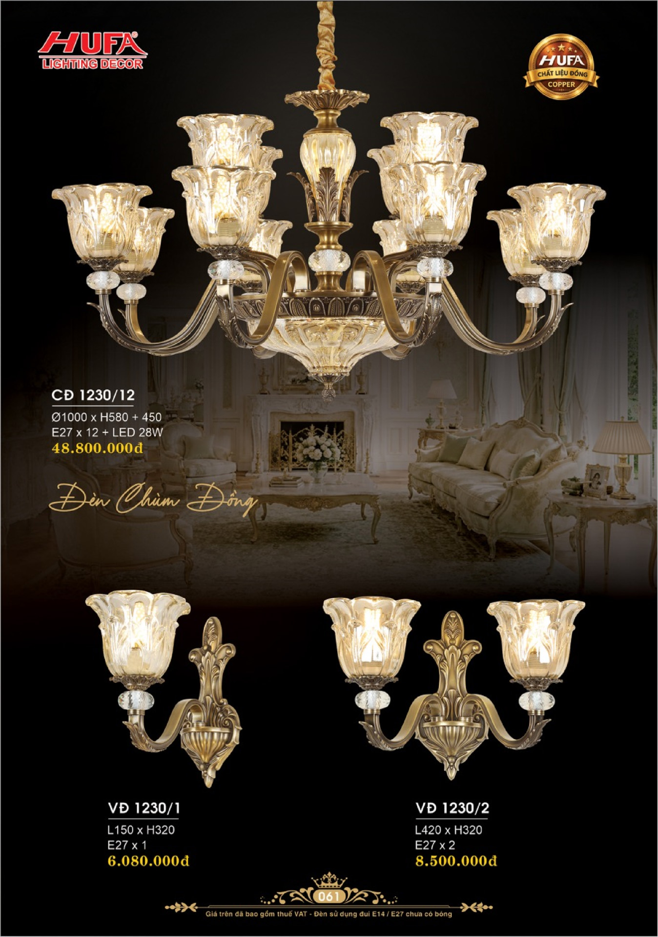 Catalogue ĐÈN TRANG TRÍ HUFA 2026 - Trang 64)