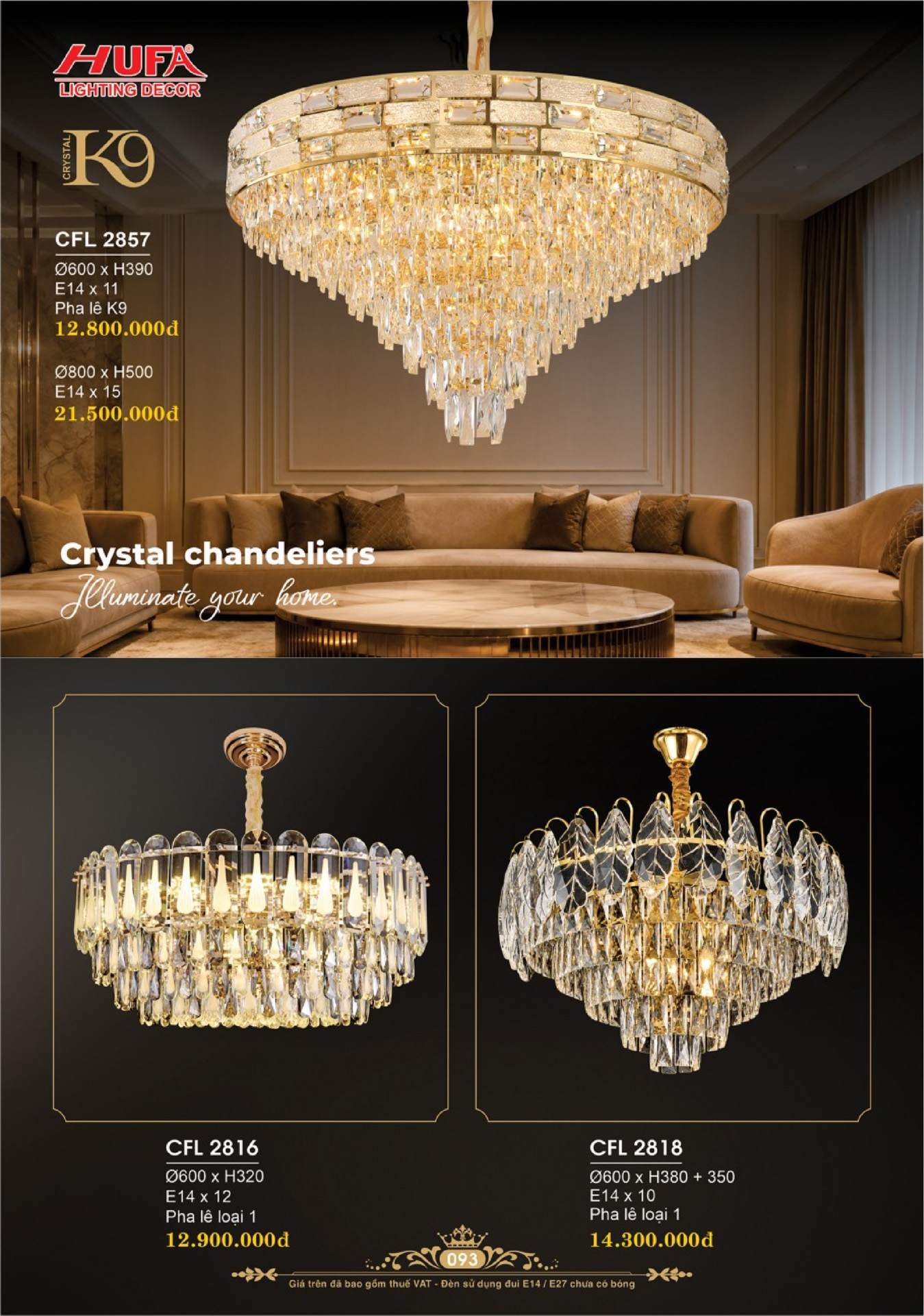 Catalogue ĐÈN TRANG TRÍ HUFA 2026 - Trang 96)
