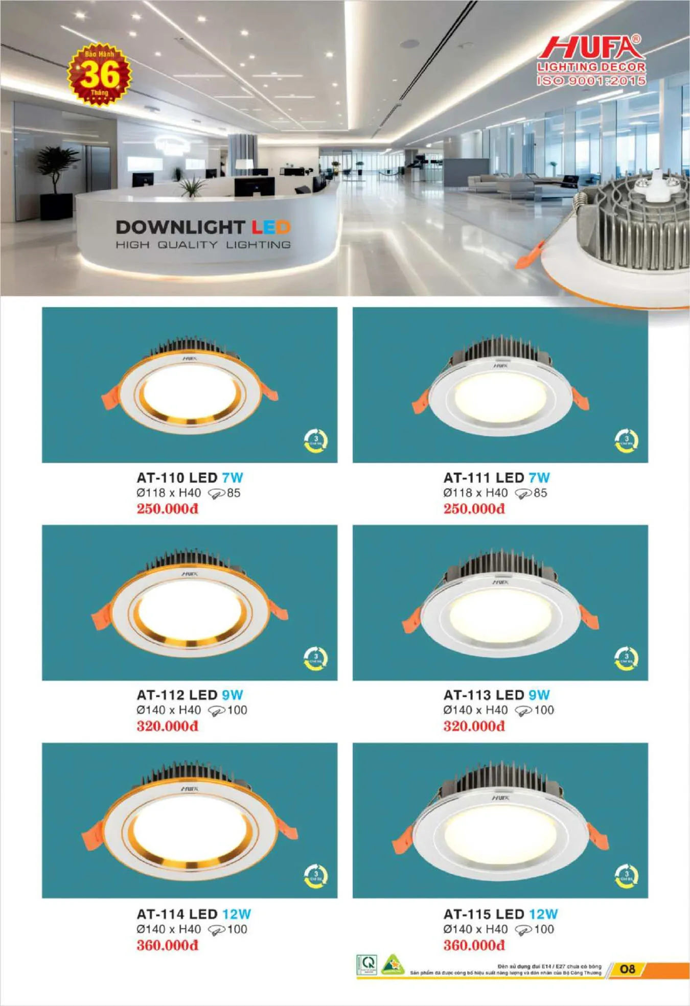 Bảng Giá Đèn Chiếu Sáng LED HUFA 2025 - Trang 9)