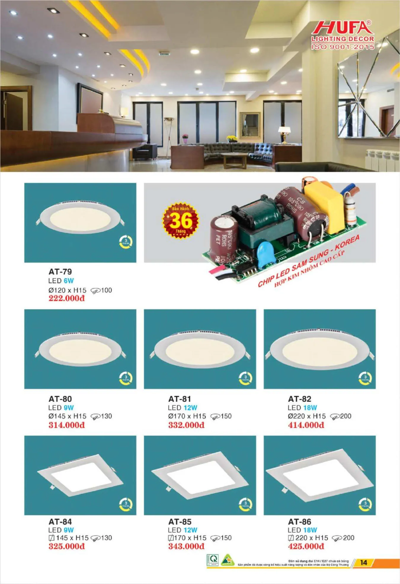 Bảng Giá Đèn Chiếu Sáng LED HUFA 2025 - Trang 15)