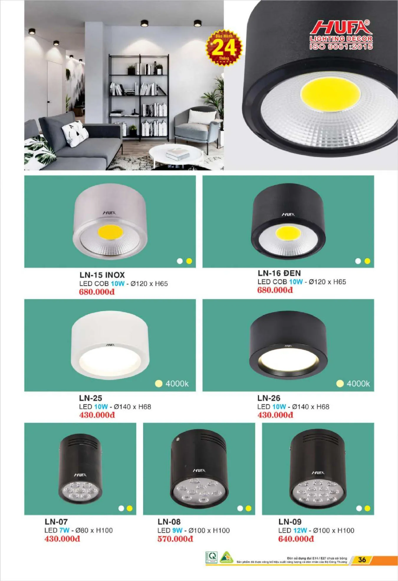 Bảng Giá Đèn Chiếu Sáng LED HUFA 2025 - Trang 37)
