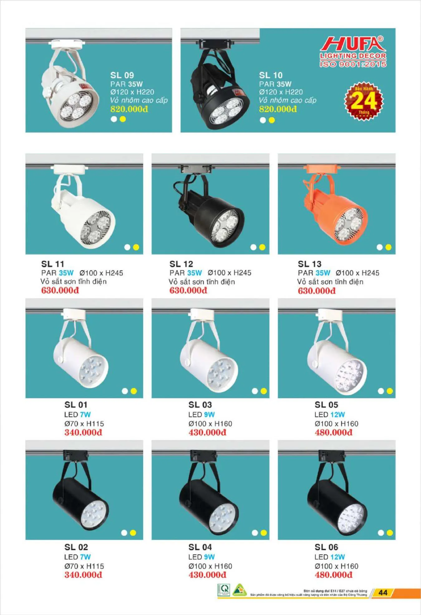 Bảng Giá Đèn Chiếu Sáng LED HUFA 2025 - Trang 45)
