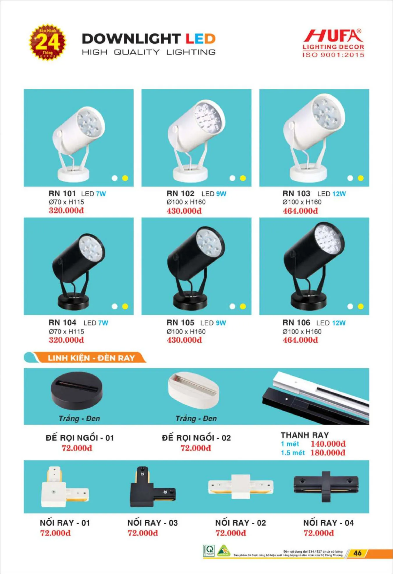 Bảng Giá Đèn Chiếu Sáng LED HUFA 2025 - Trang 47)