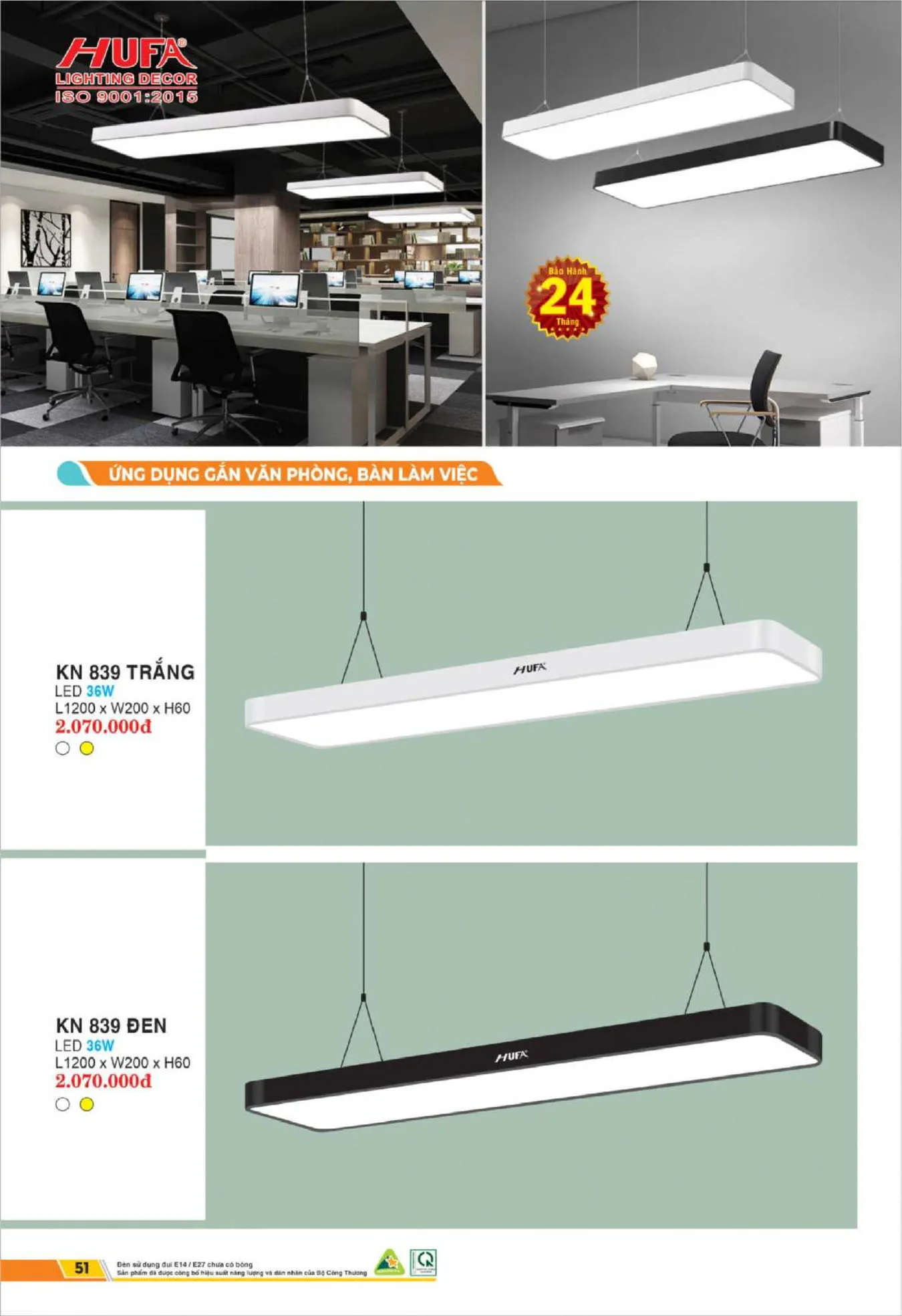 Bảng Giá Đèn Chiếu Sáng LED HUFA 2025 - Trang 52)