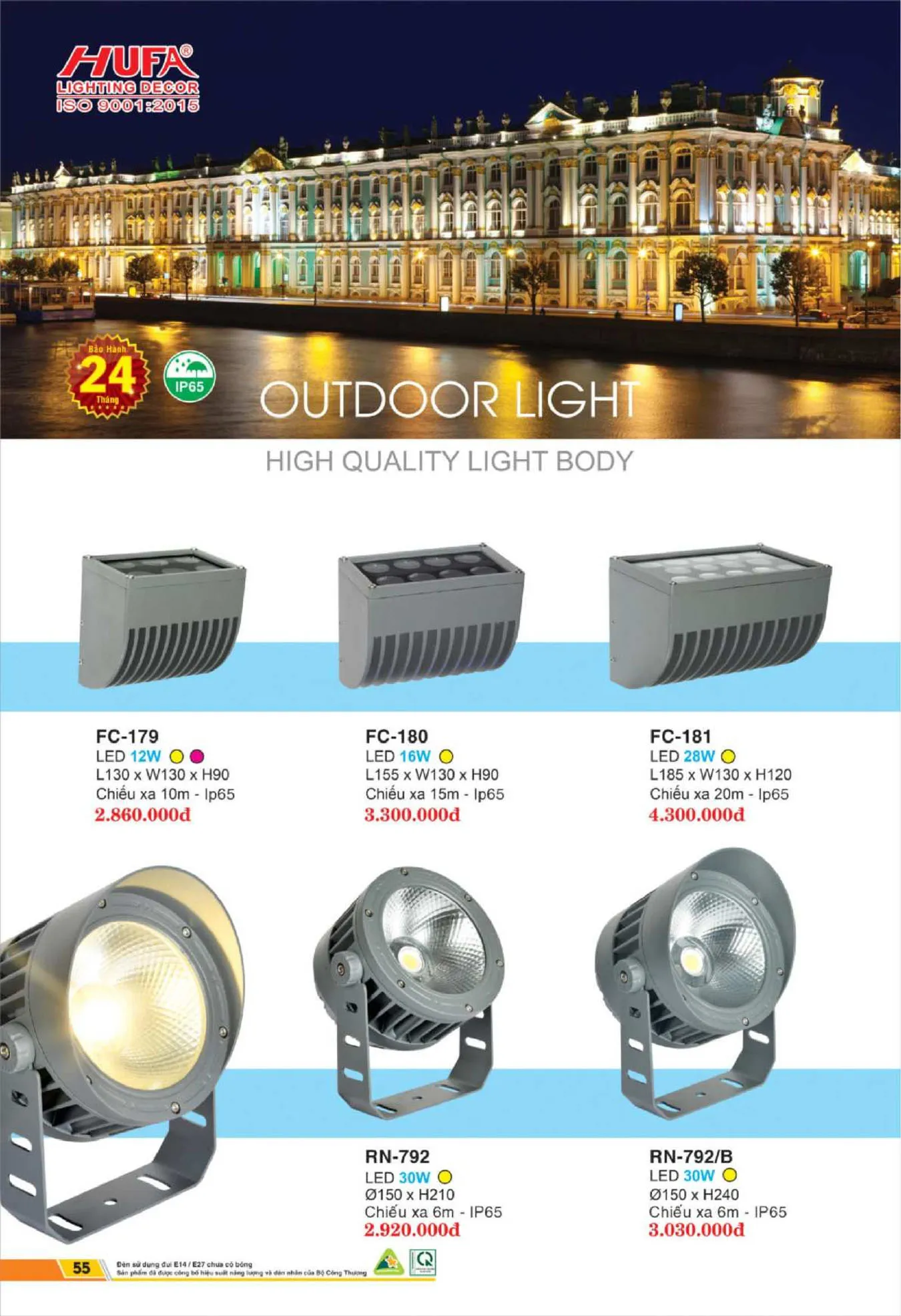Bảng Giá Đèn Chiếu Sáng LED HUFA 2025 - Trang 56)