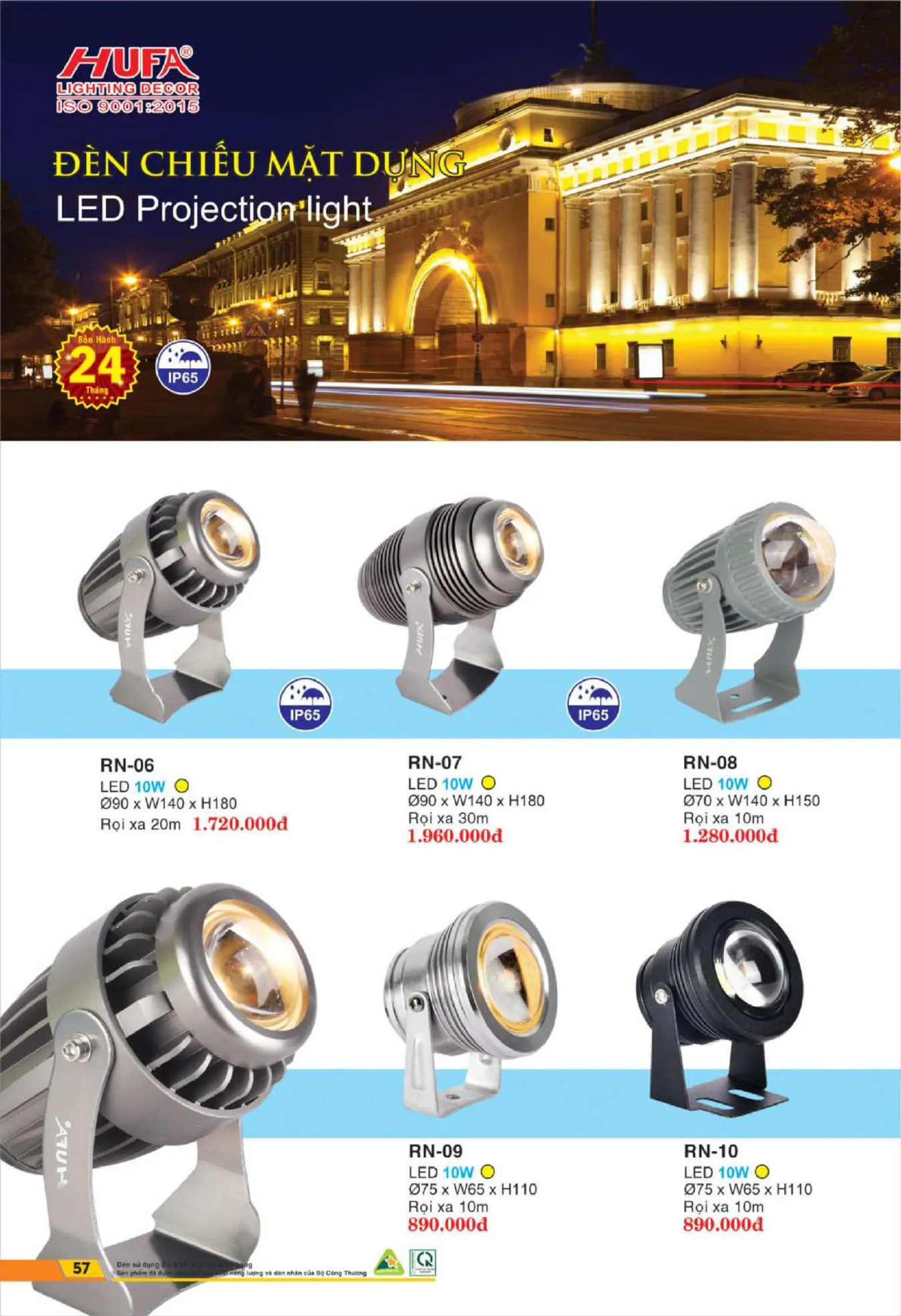 Bảng Giá Đèn Chiếu Sáng LED HUFA 2025 - Trang 58)