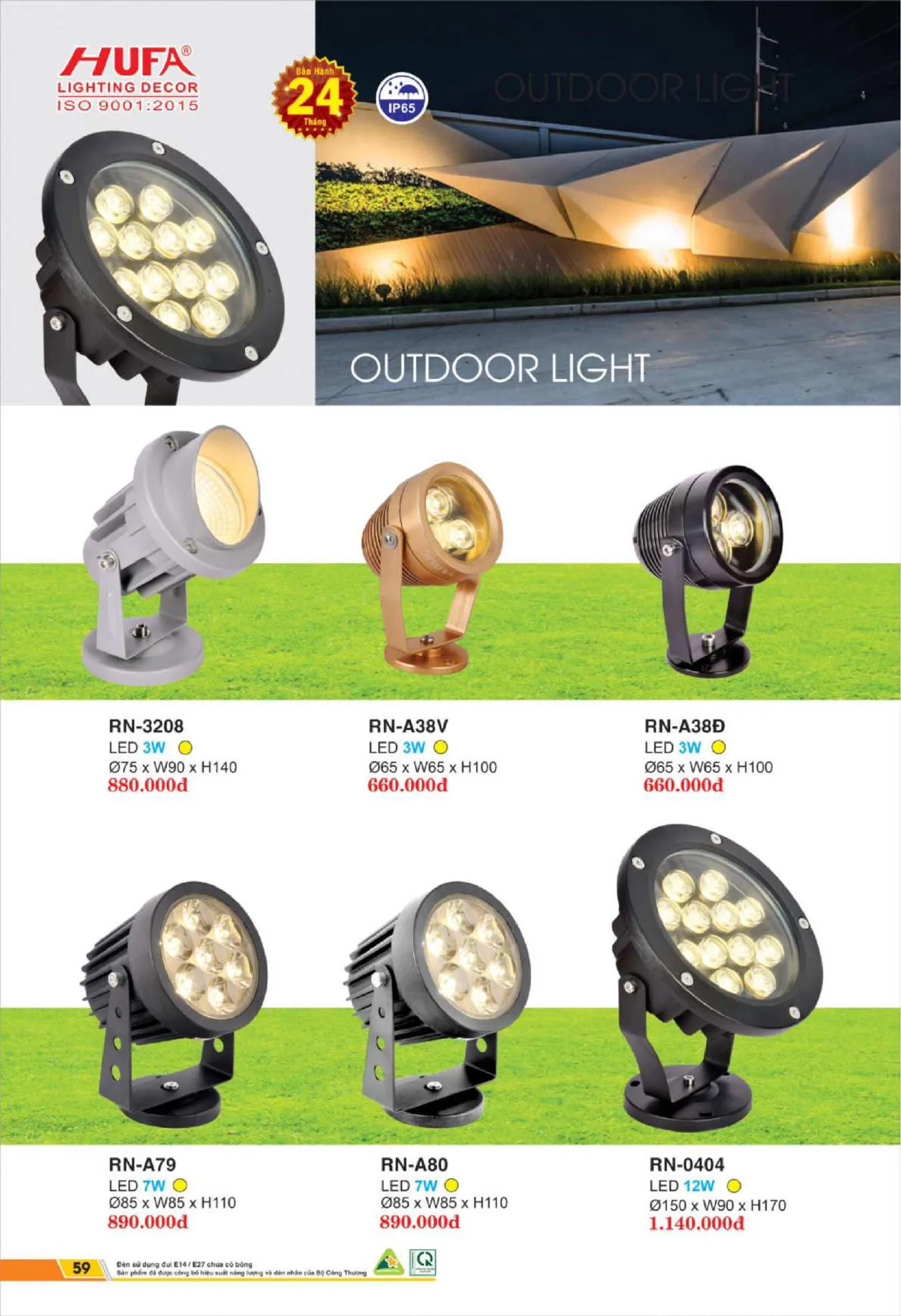 Bảng Giá Đèn Chiếu Sáng LED HUFA 2025 - Trang 60)