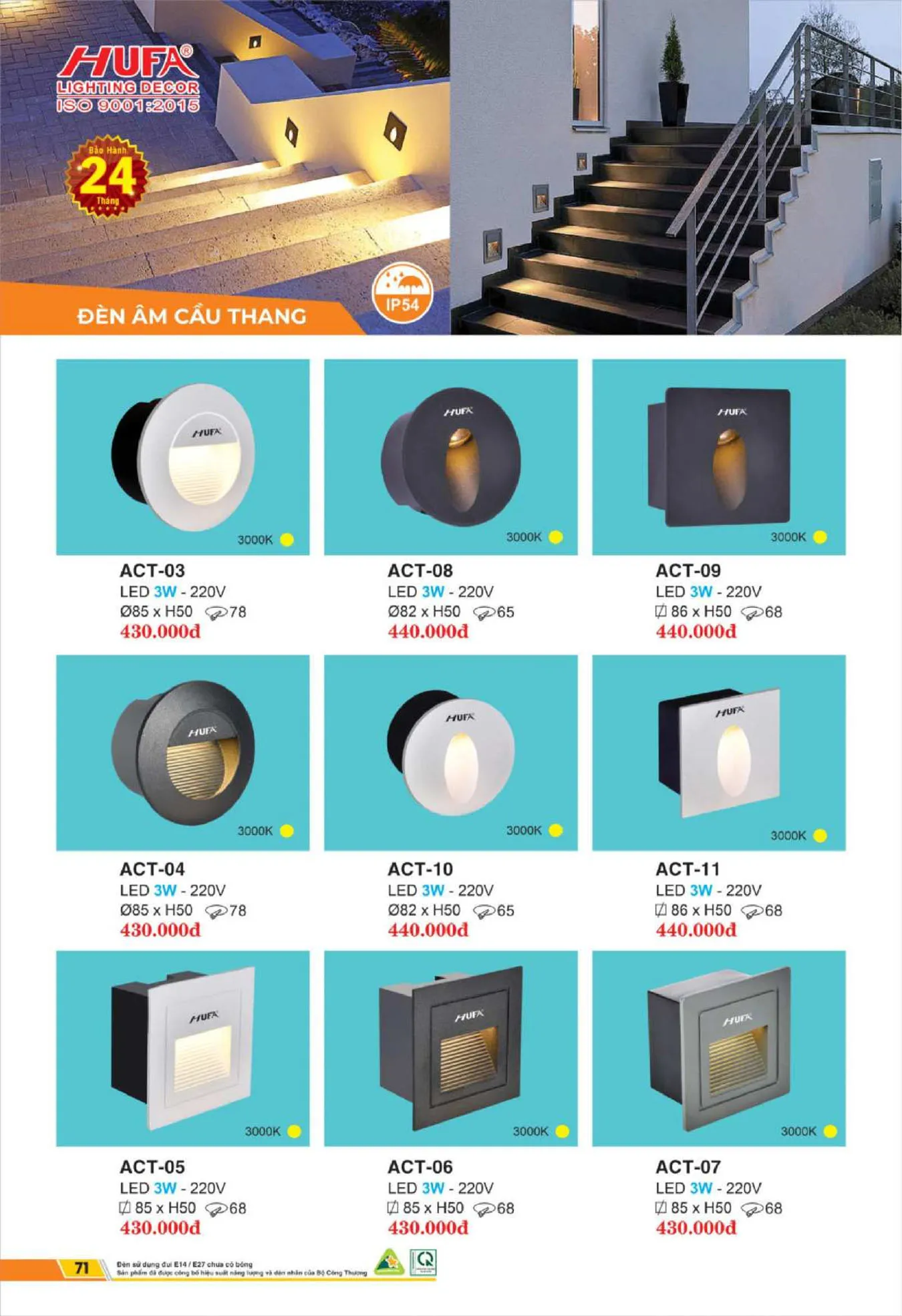 Bảng Giá Đèn Chiếu Sáng LED HUFA 2025 - Trang 72)
