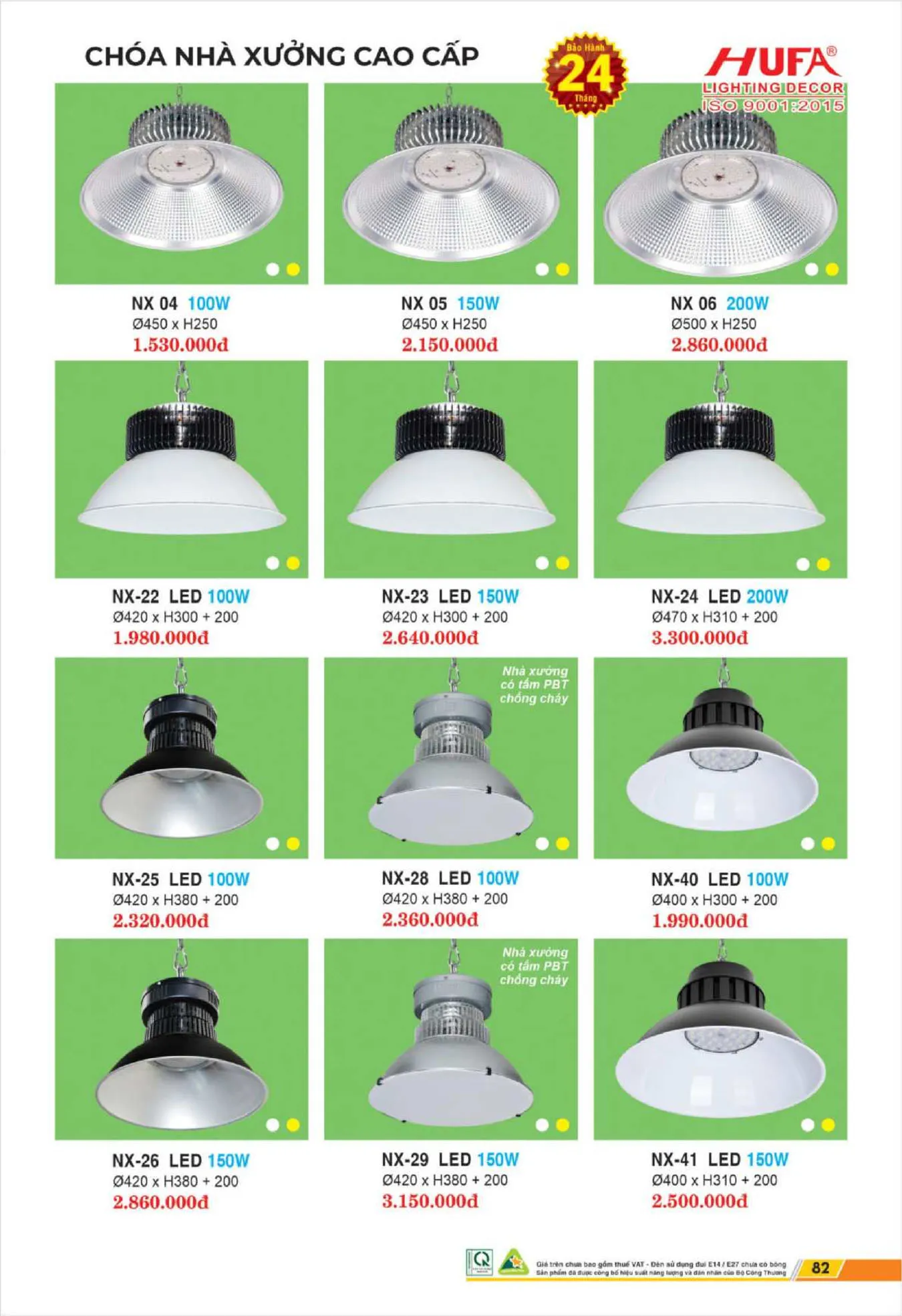 Bảng Giá Đèn Chiếu Sáng LED HUFA 2025 - Trang 84)