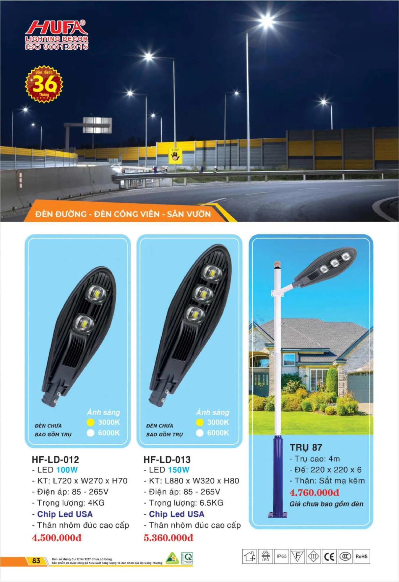 Bảng Giá Đèn Chiếu Sáng LED HUFA 2025 - Trang 85)