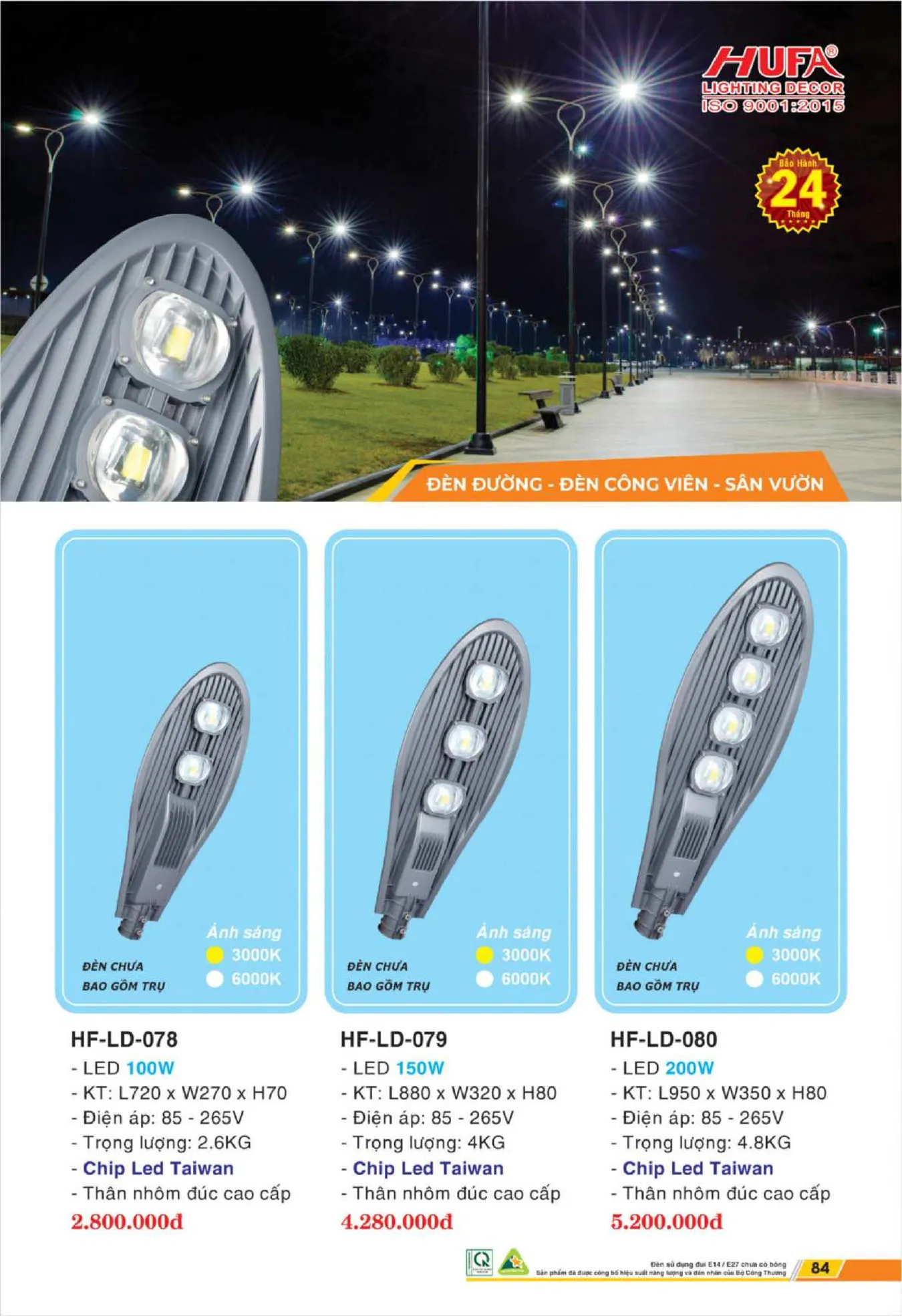 Bảng Giá Đèn Chiếu Sáng LED HUFA 2025 - Trang 86)