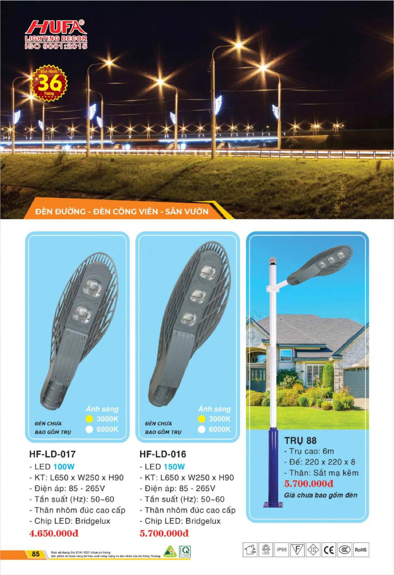Bảng Giá Đèn Chiếu Sáng LED HUFA 2025 - Trang 87)