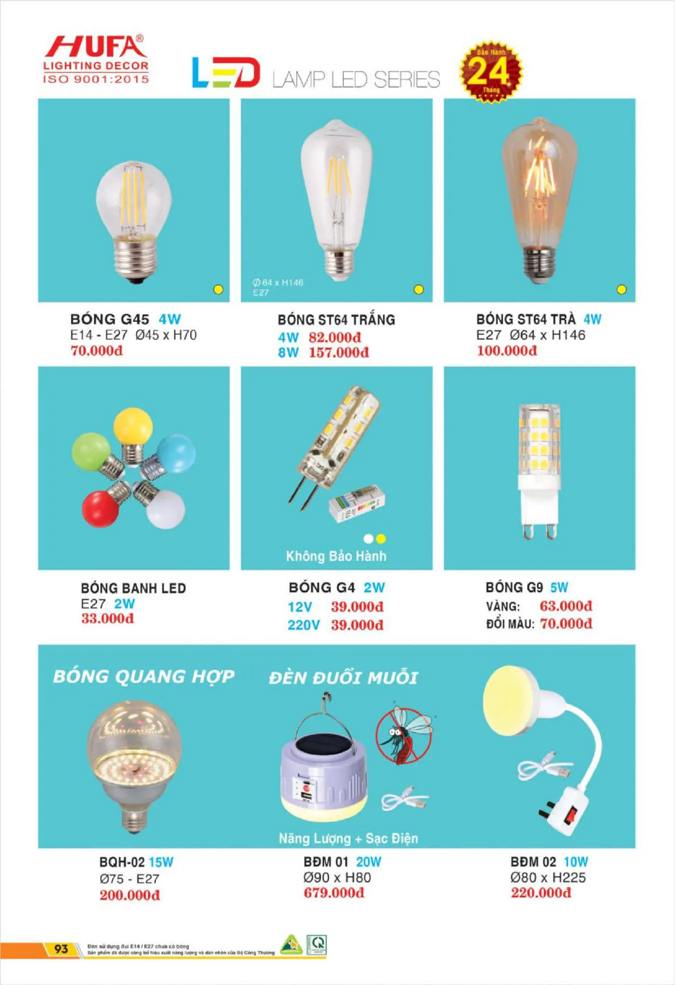 Bảng Giá Đèn Chiếu Sáng LED HUFA 2025 - Trang 95)