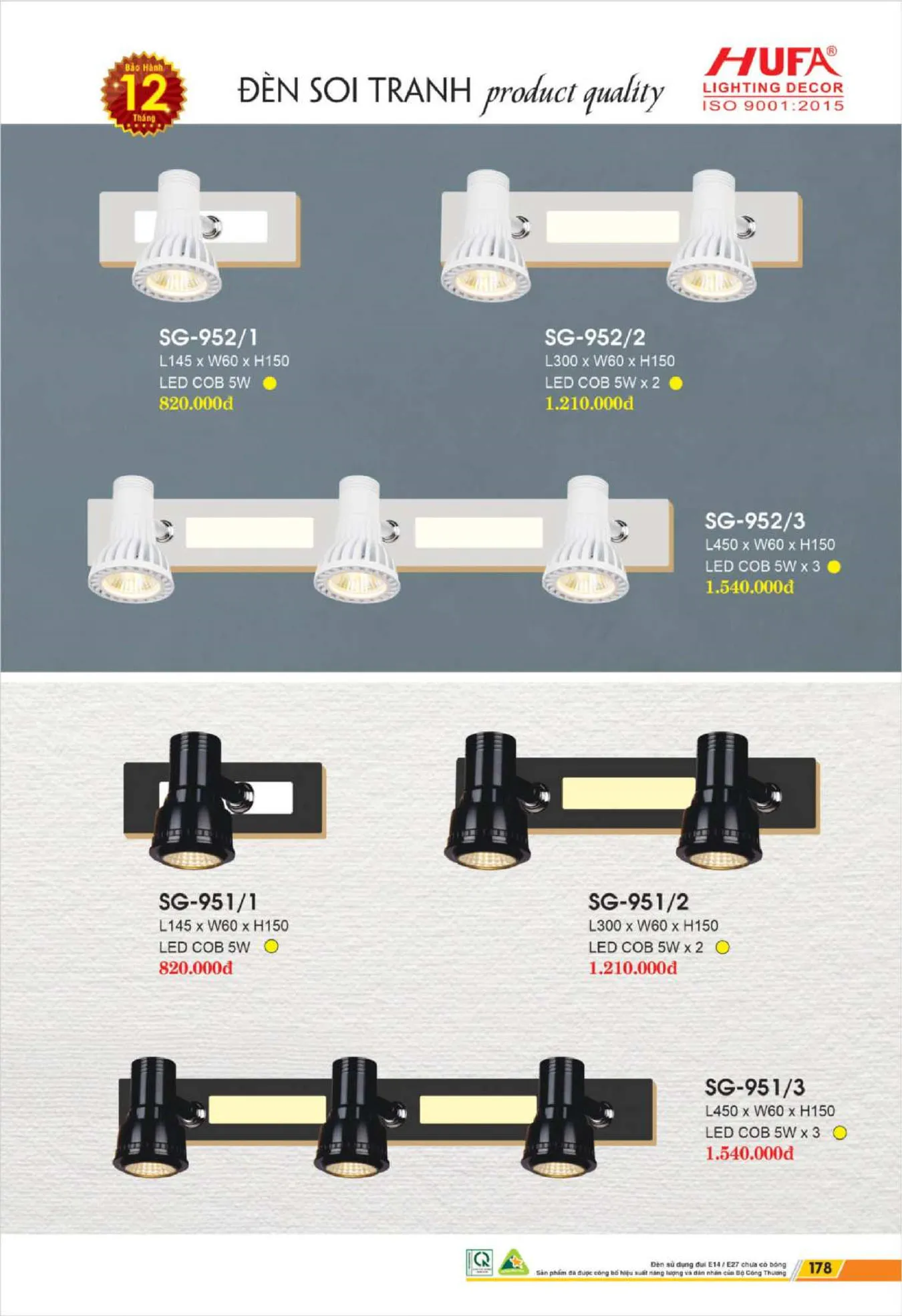 Bảng Giá Đèn Chiếu Sáng LED HUFA 2025 - Trang 180)
