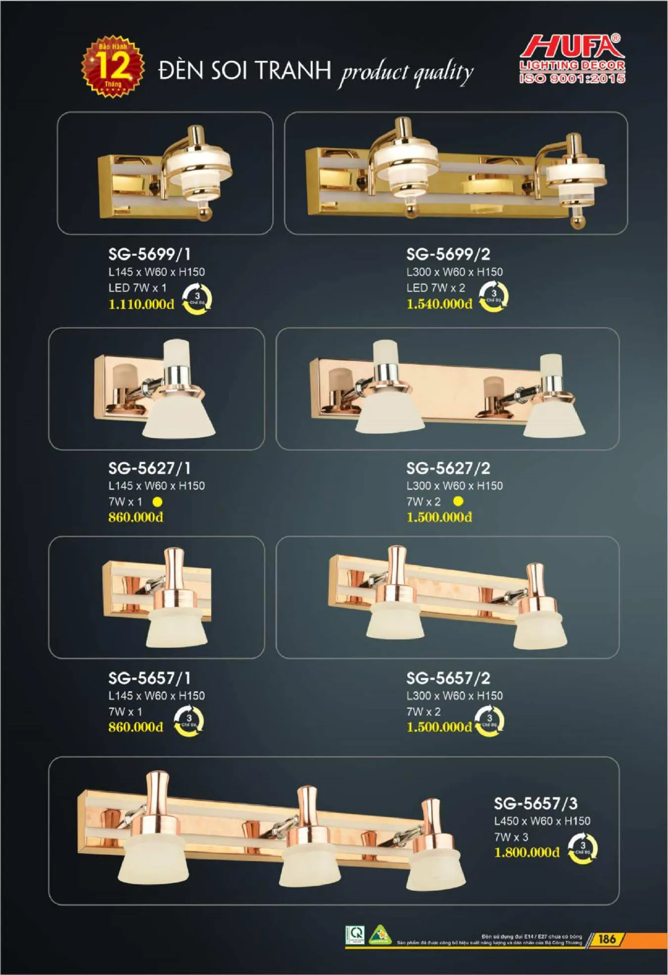 Bảng Giá Đèn Chiếu Sáng LED HUFA 2025 - Trang 188)