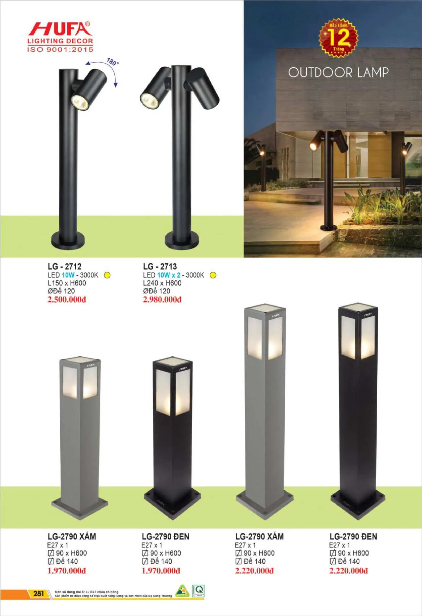 Bảng Giá Đèn Chiếu Sáng LED HUFA 2025 - Trang 283)