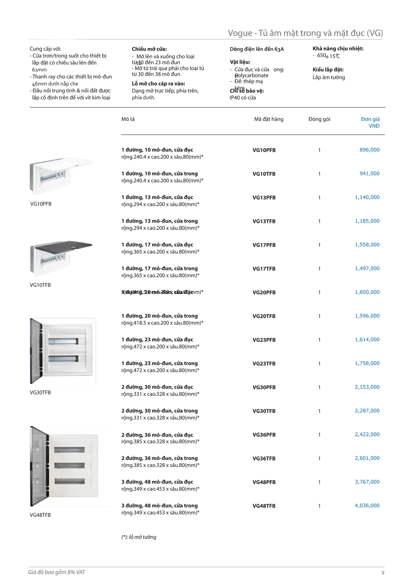 Catalogue thiết bị điện HAGER 2026 - Trang 9)