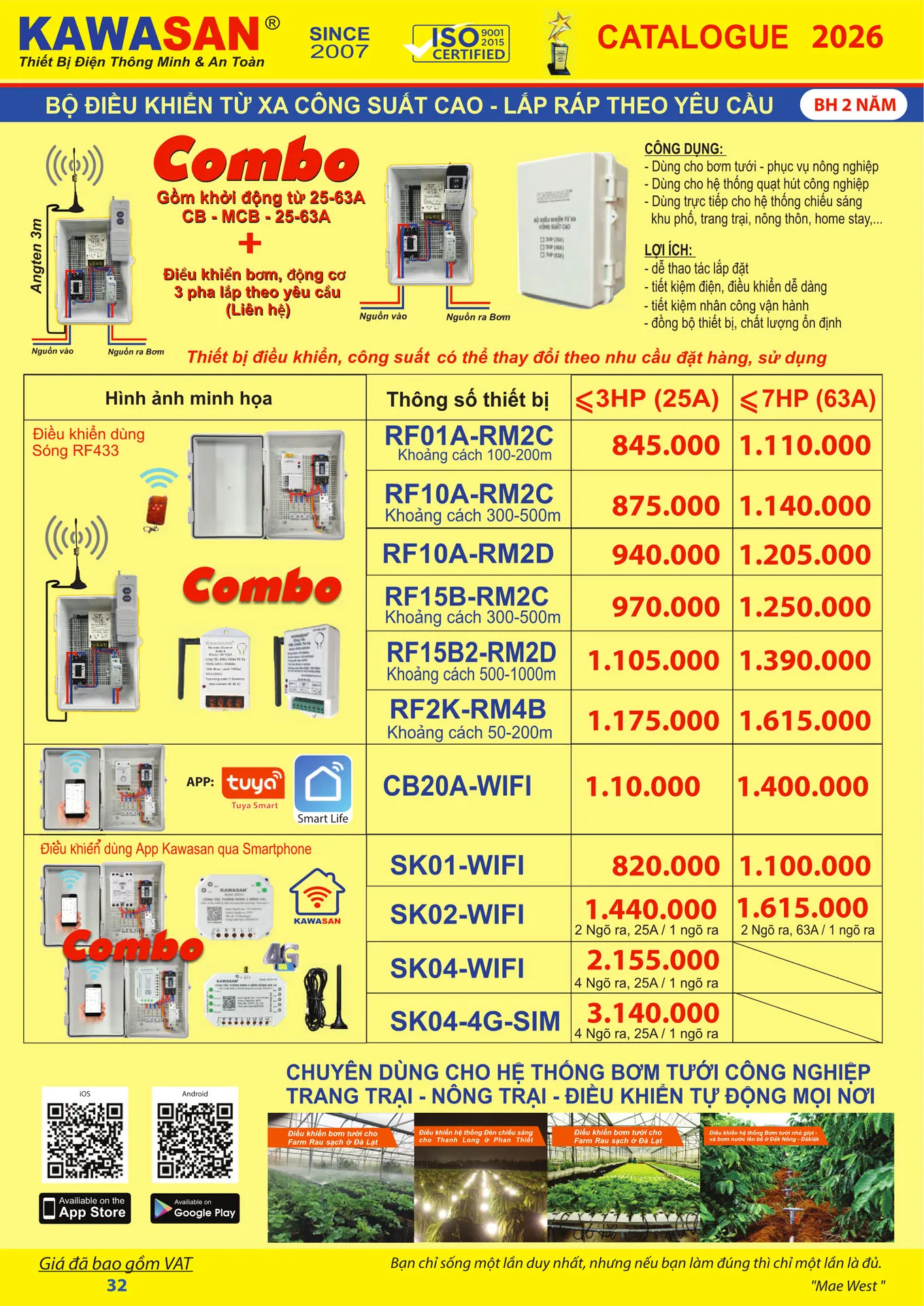 Catalogue Bảng Giá Kawasan 2026 mới nhất - Trang 35)