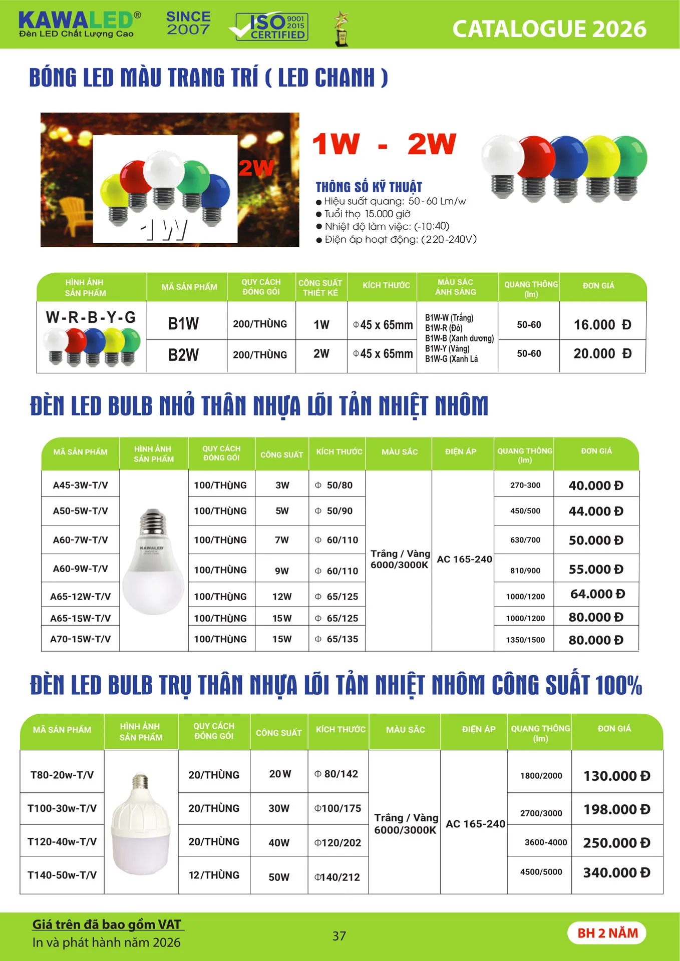 Catalogue Bảng Giá Kawasan 2026 mới nhất - Trang 40)