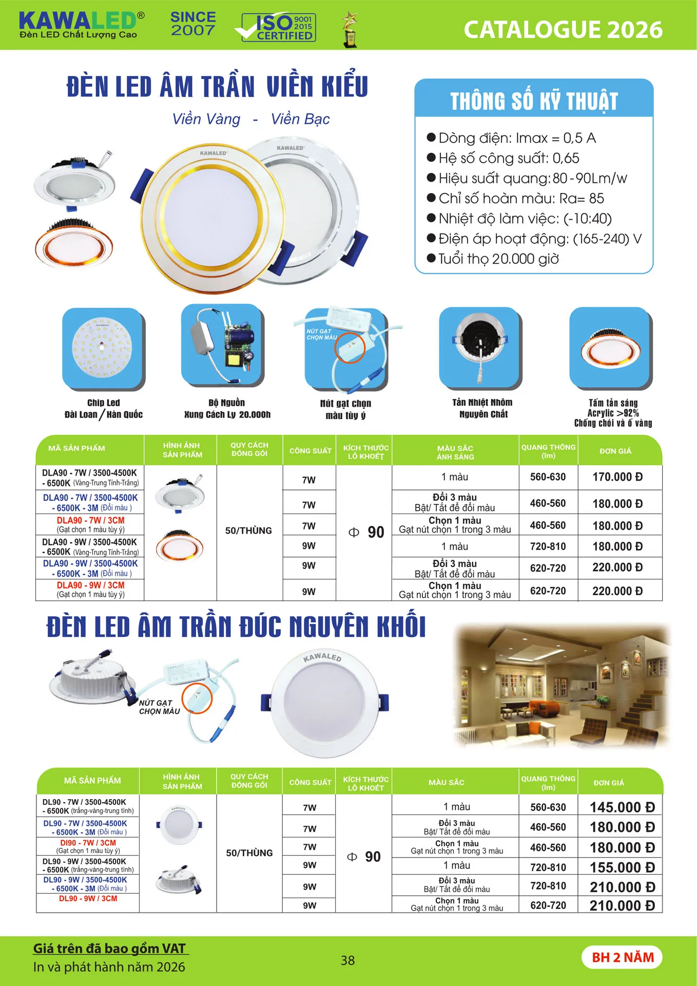 Catalogue Bảng Giá Kawasan 2026 mới nhất - Trang 41)