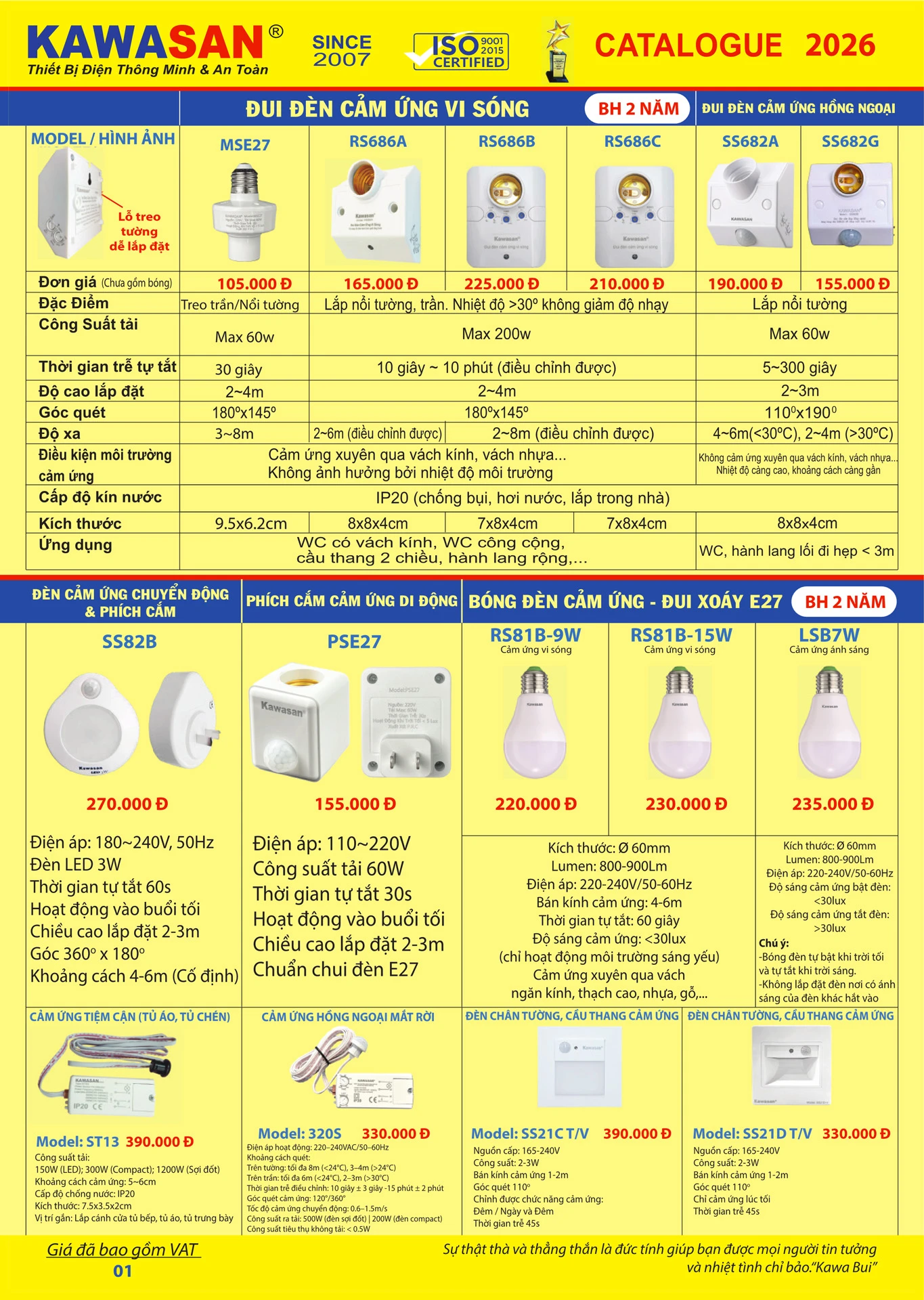 Catalogue Bảng Giá Kawasan 2026 mới nhất - Trang 4)
