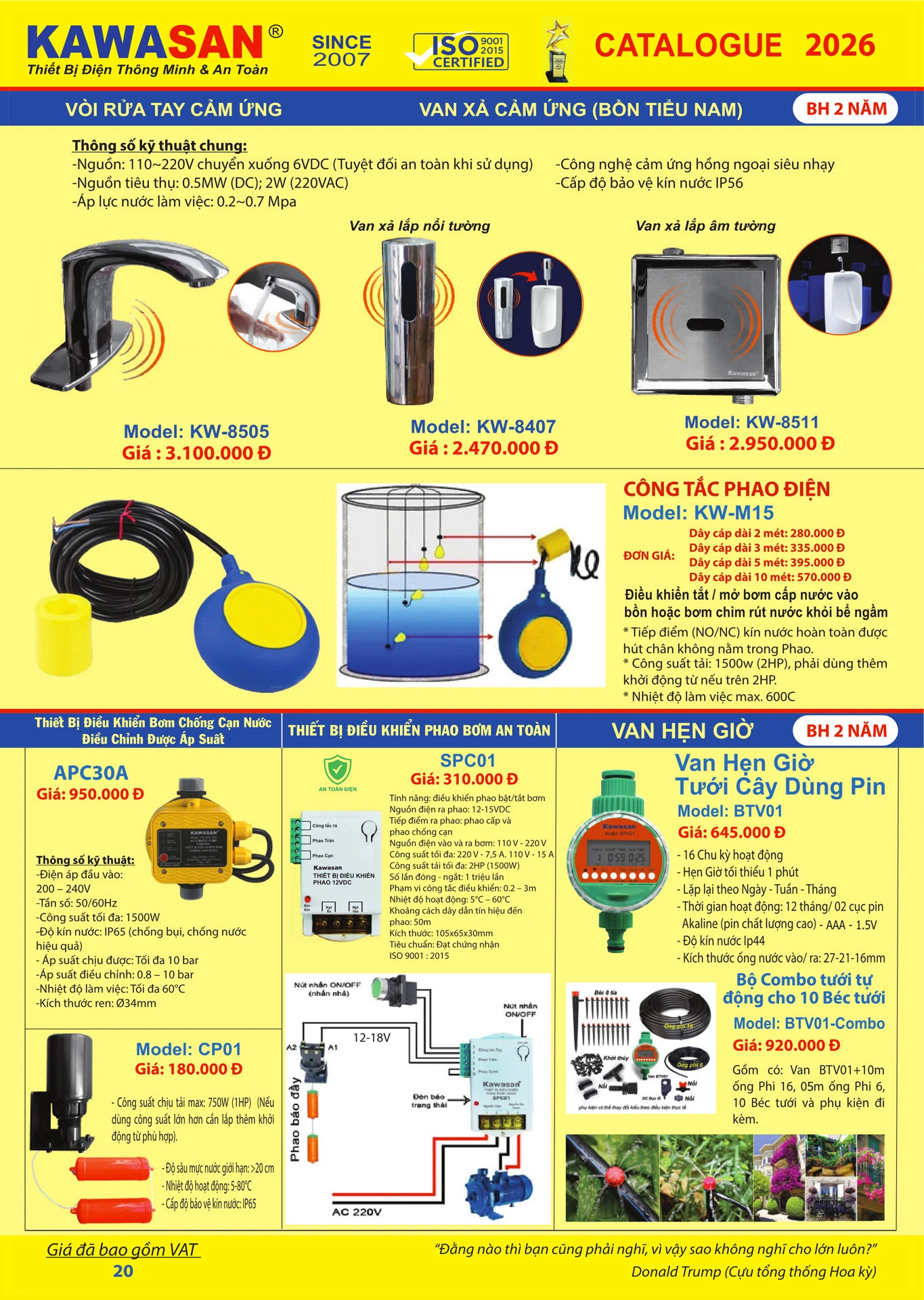 Catalogue Bảng Giá Kawasan 2026 mới nhất - Trang 23)