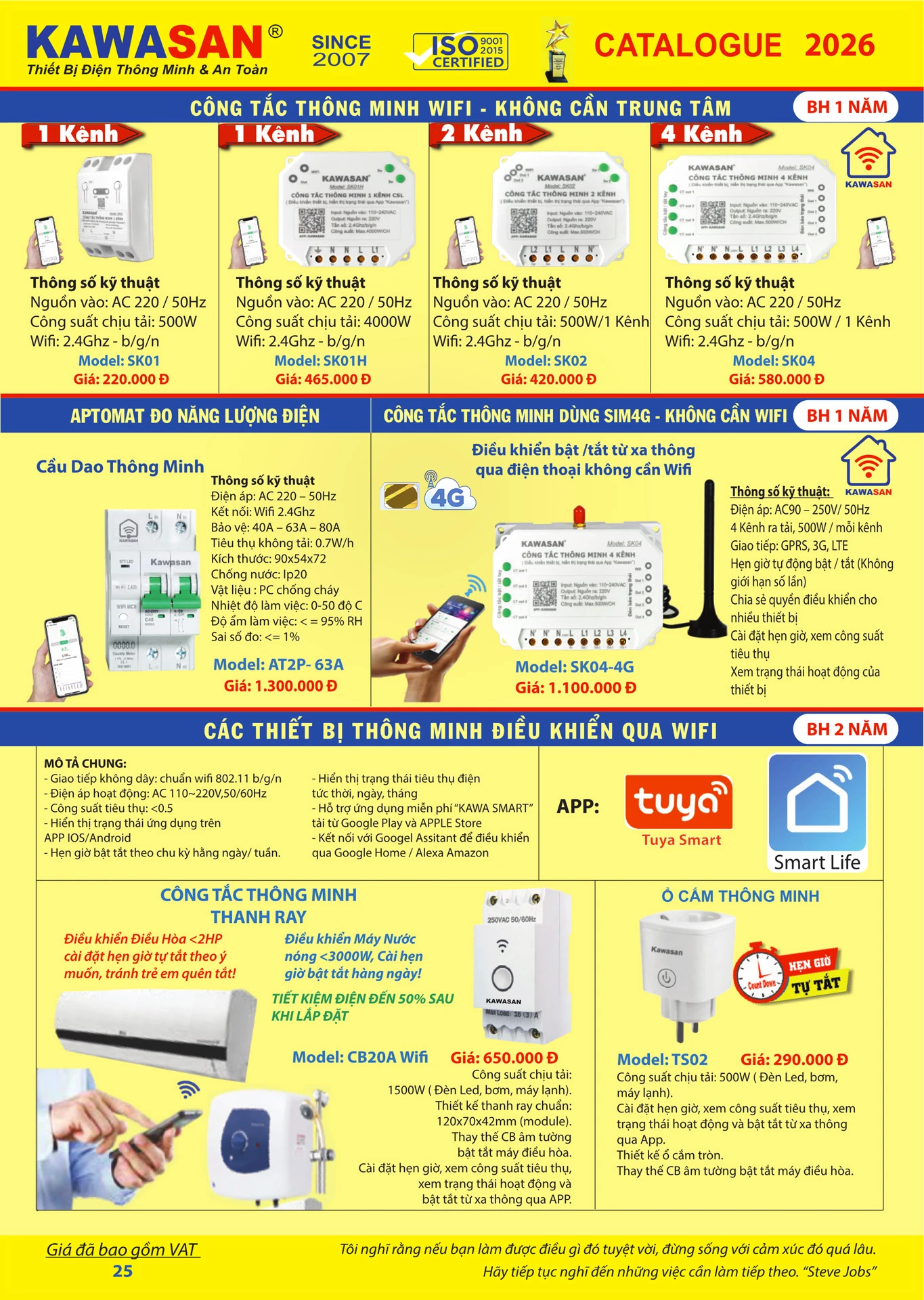 Catalogue Bảng Giá Kawasan 2026 mới nhất - Trang 28)