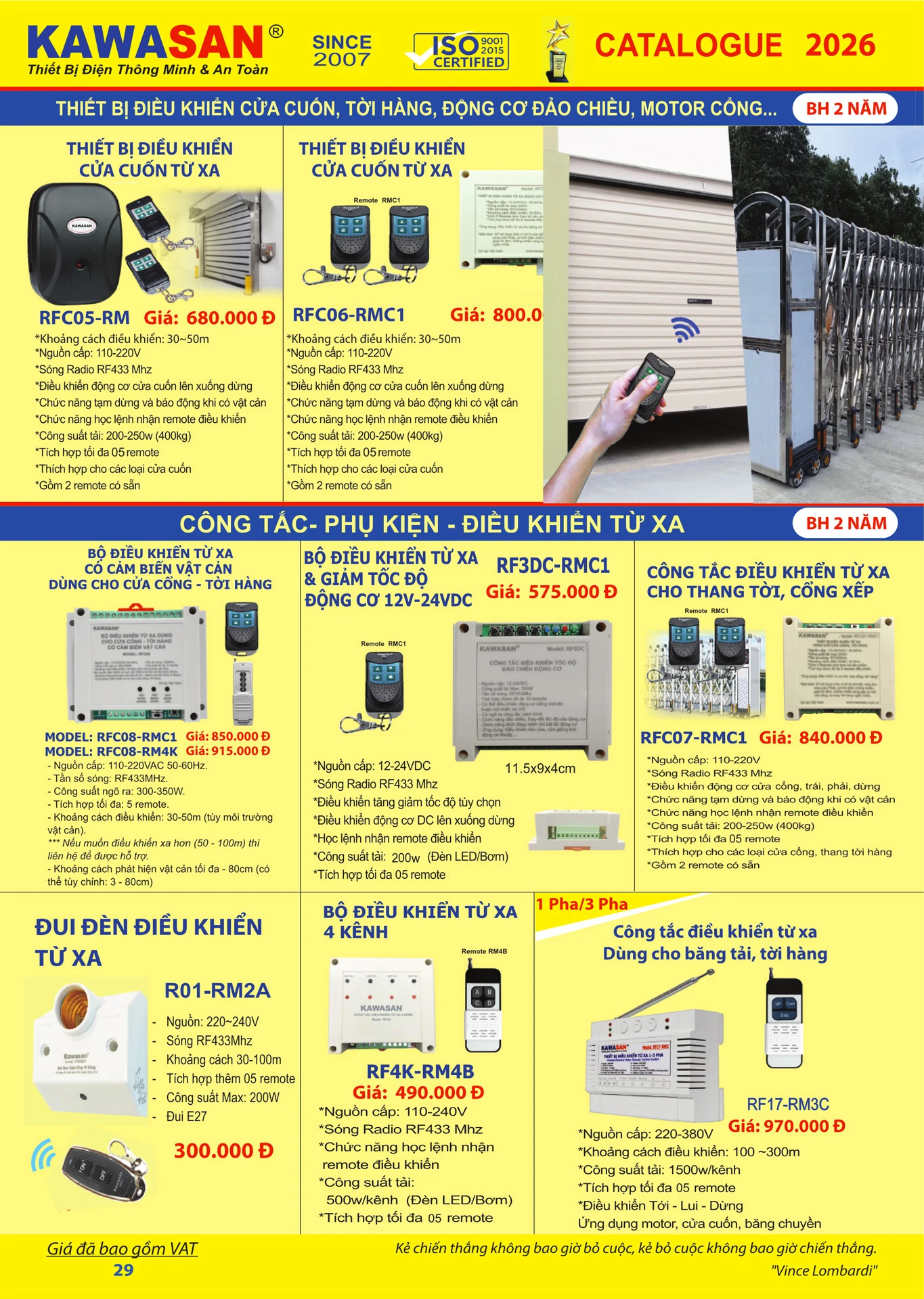 Catalogue Bảng Giá Kawasan 2026 mới nhất - Trang 32)