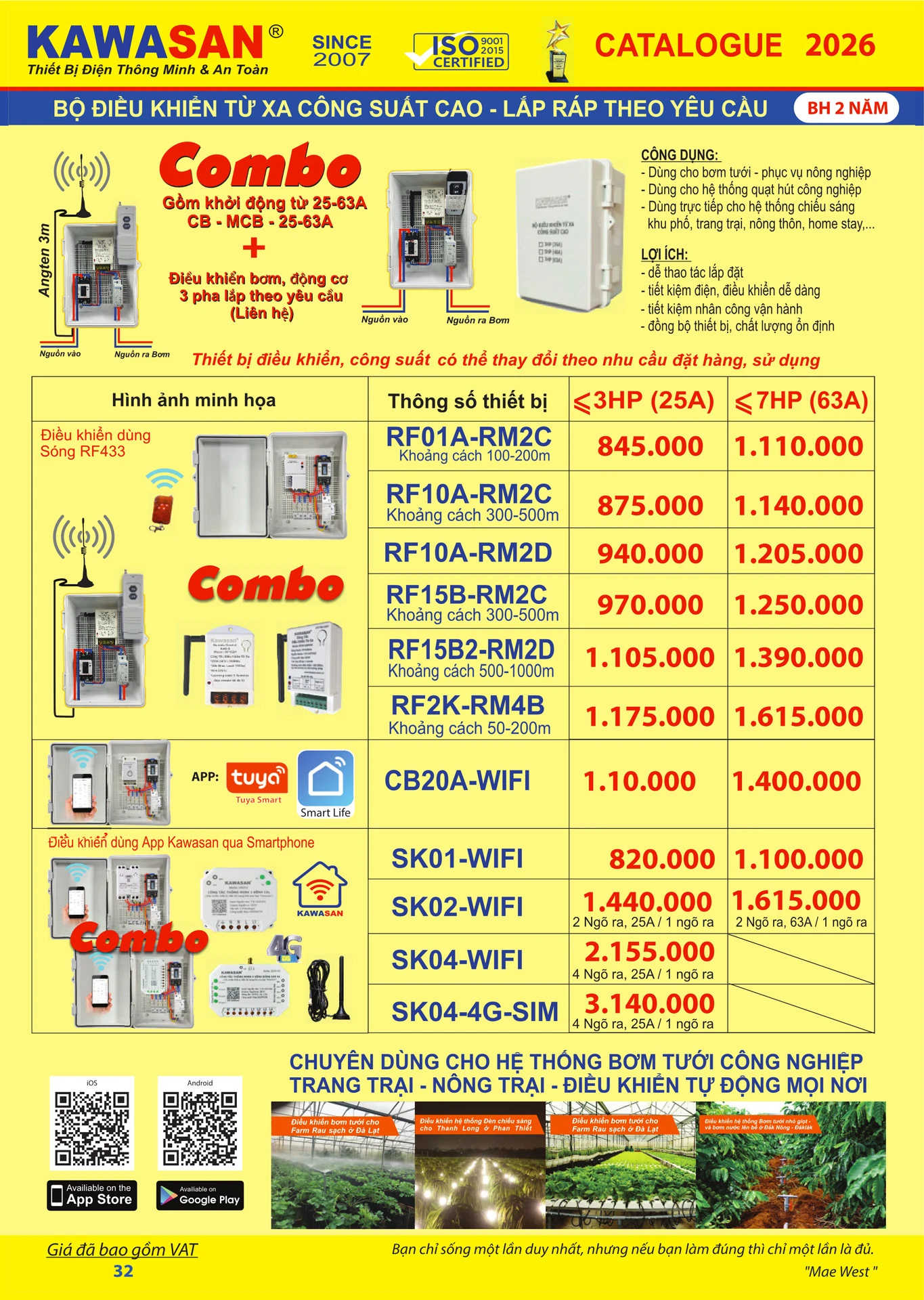 Catalogue Bảng Giá Kawasan 2026 mới nhất - Trang 35)