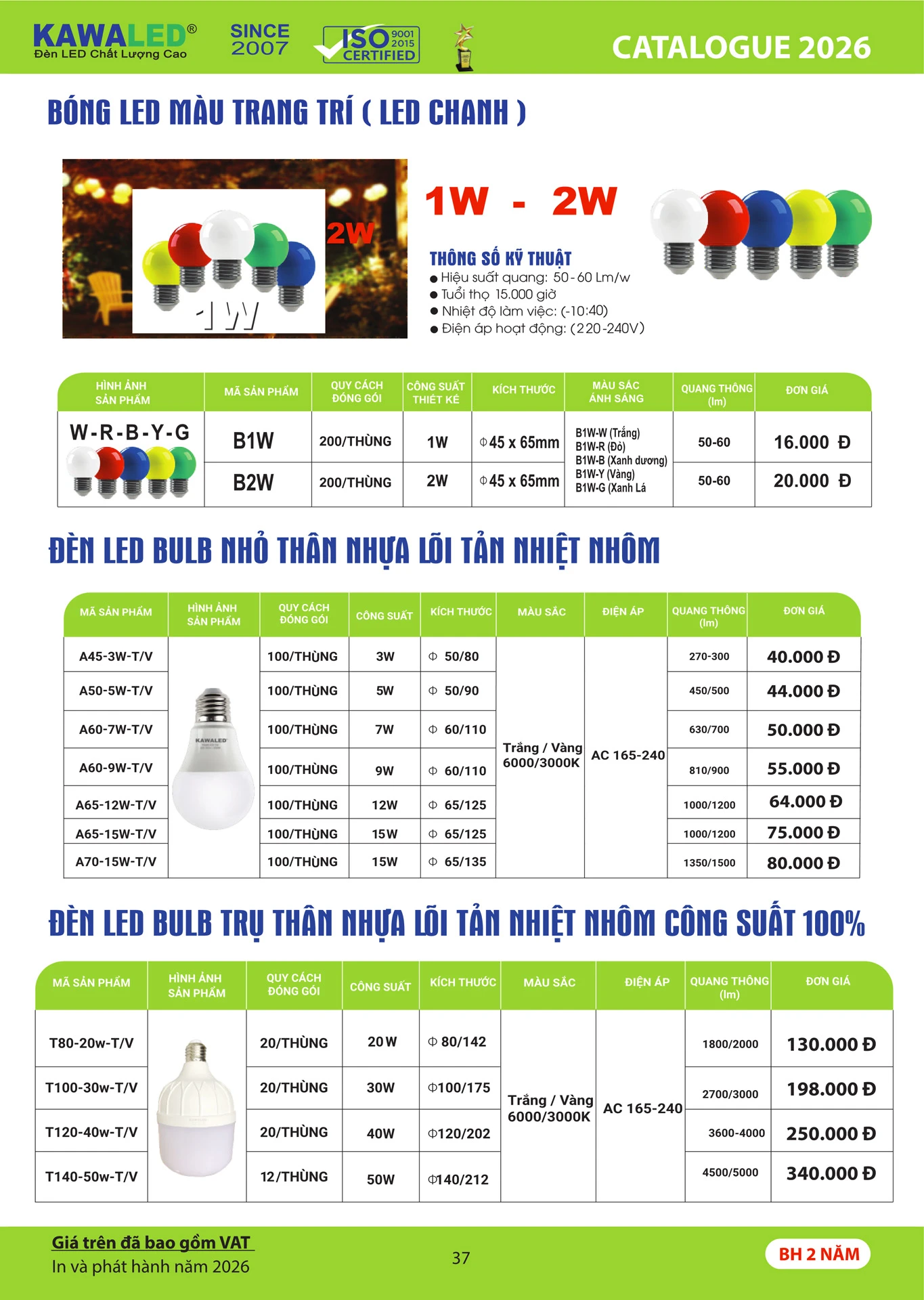 Catalogue Bảng Giá Kawasan 2026 mới nhất - Trang 40)