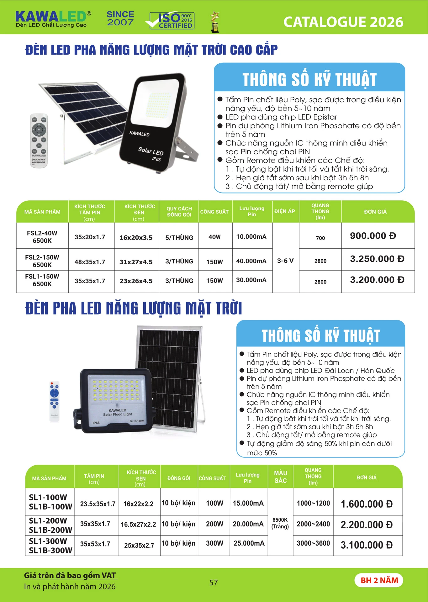 Catalogue Bảng Giá Kawasan 2026 mới nhất - Trang 60)