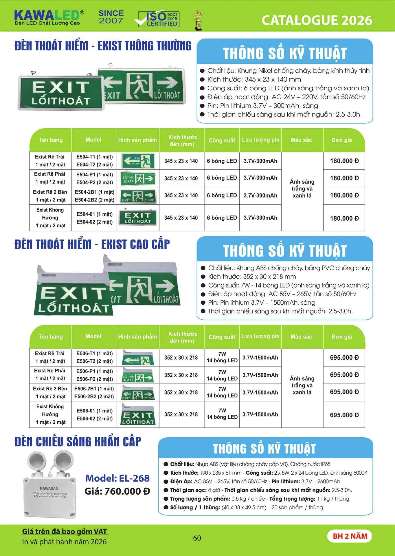 Catalogue Bảng Giá Kawasan 2026 mới nhất - Trang 63)