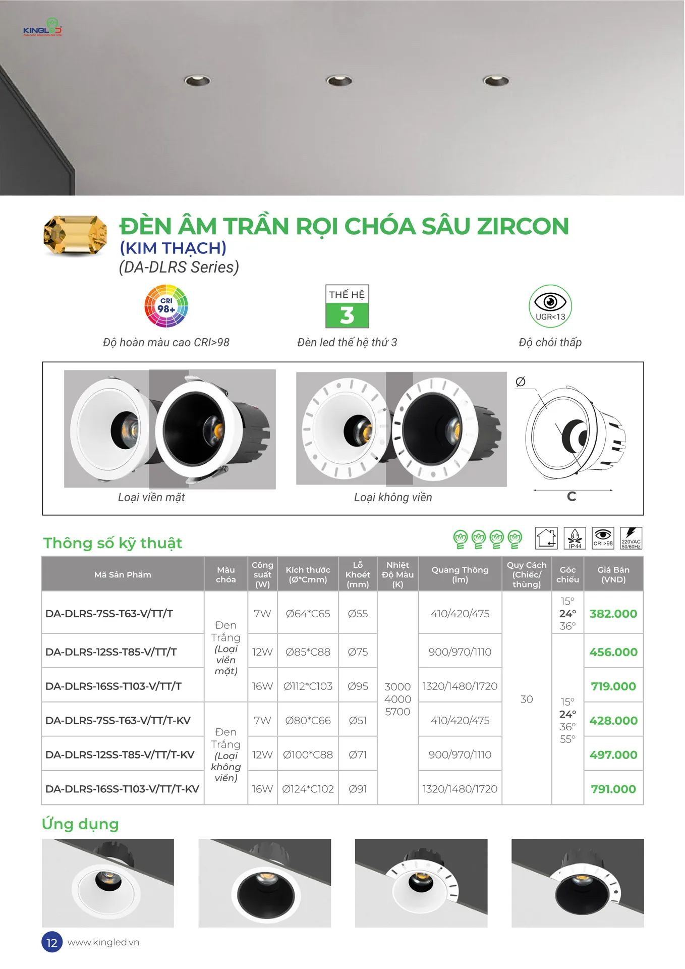 Catalogue Đèn KINGLED & KINGECO 2026 - Trang 12)