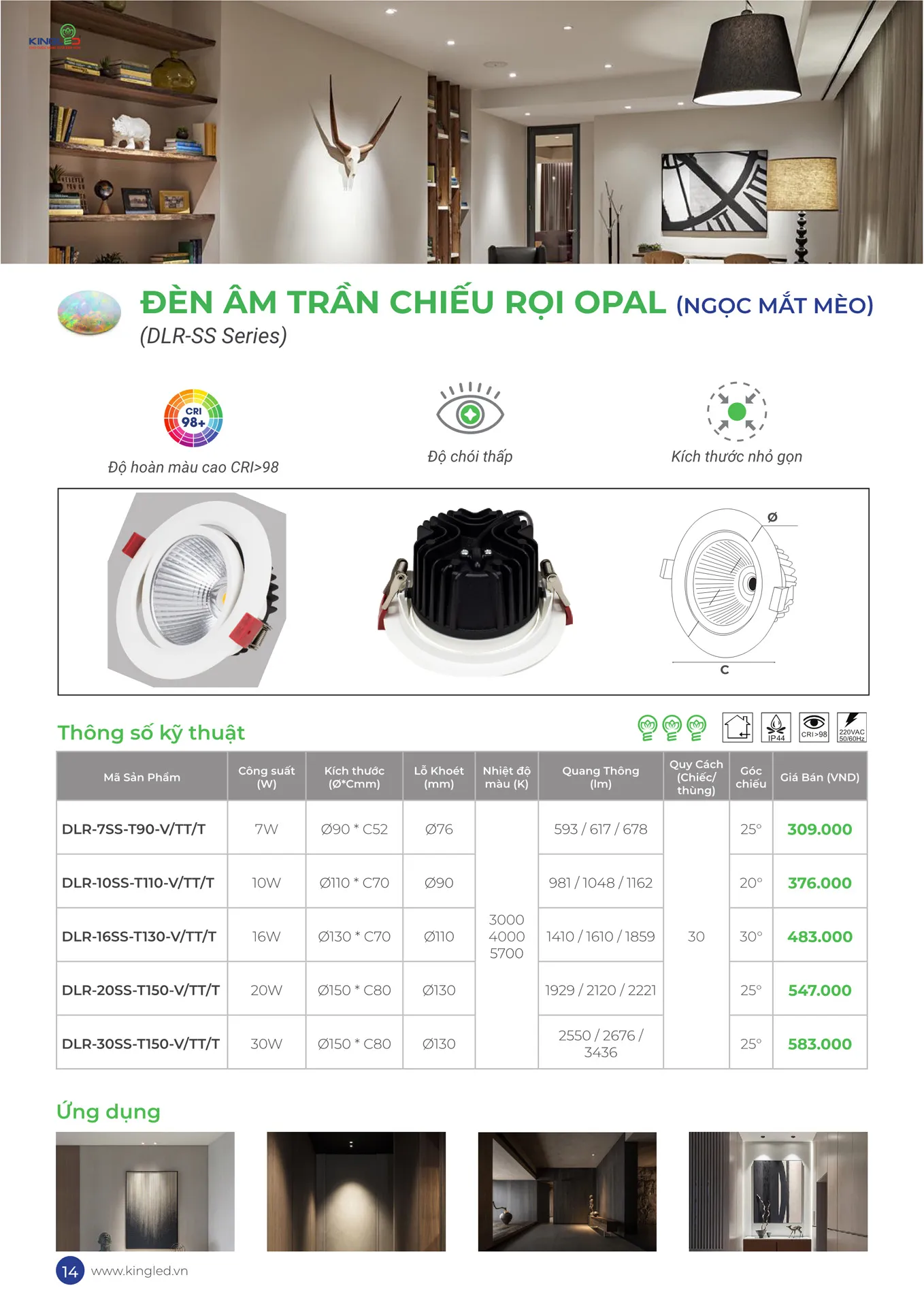 Catalogue Đèn KINGLED & KINGECO 2026 - Trang 14)