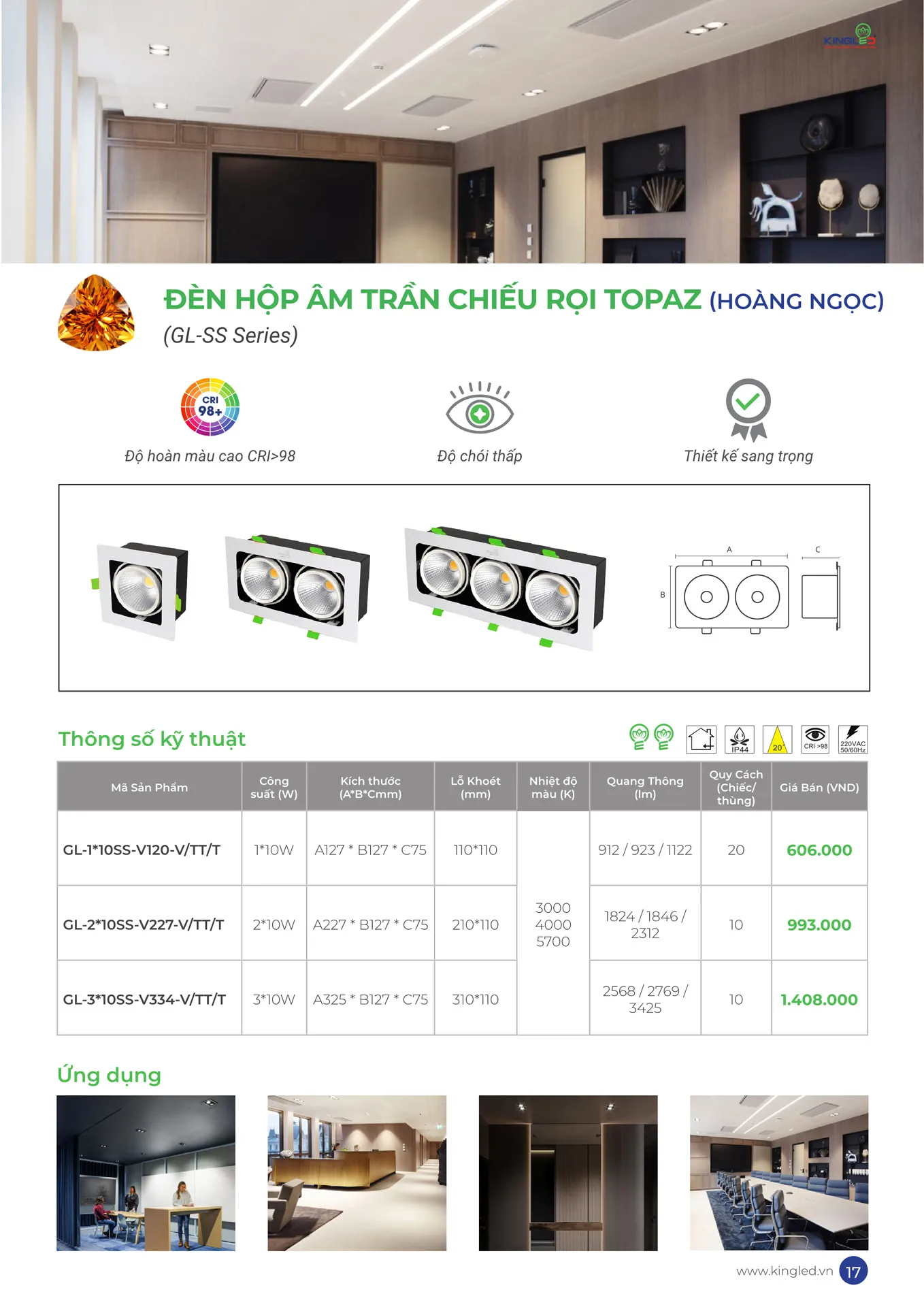 Catalogue Đèn KINGLED & KINGECO 2026 - Trang 17)