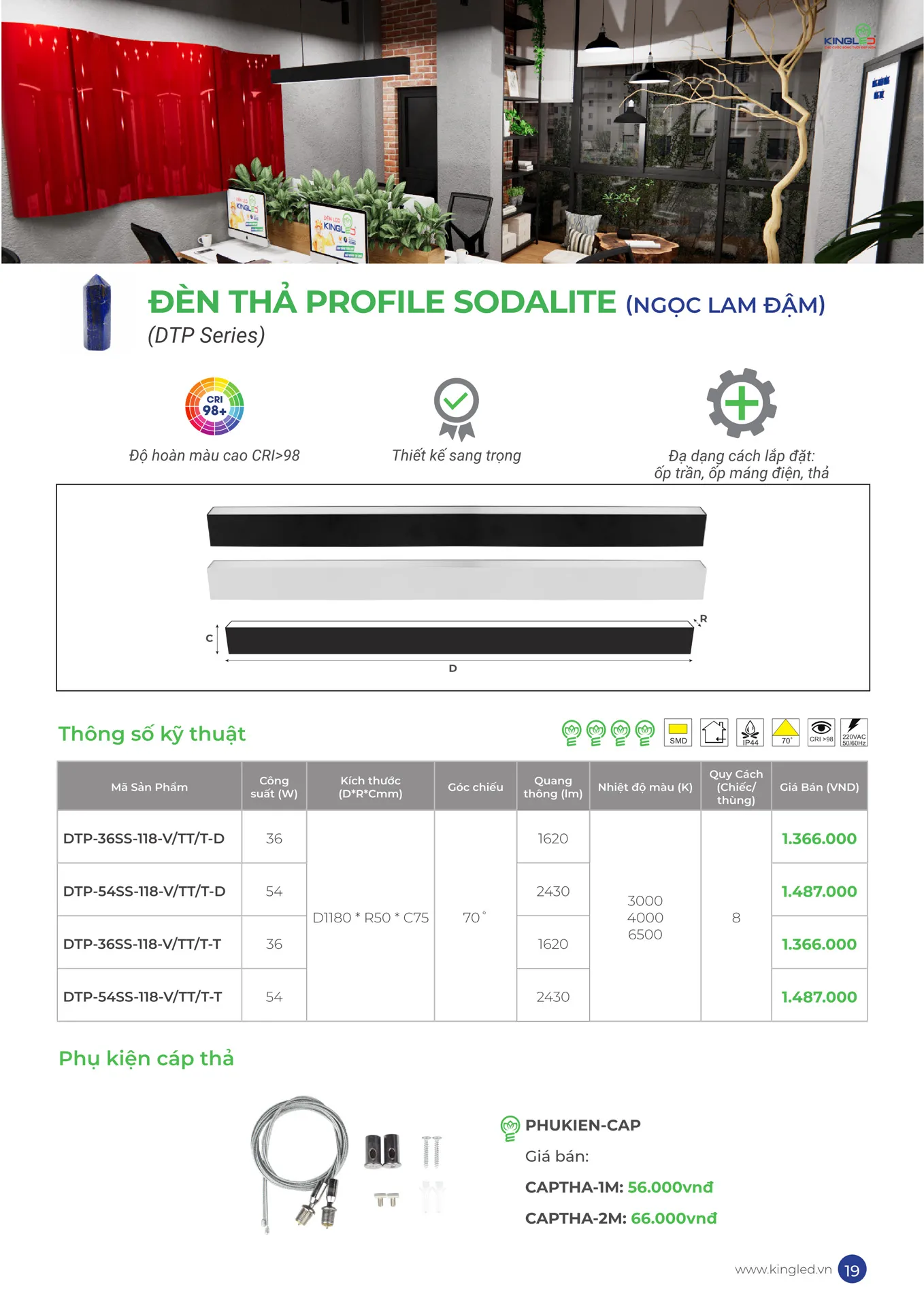 Catalogue Đèn KINGLED & KINGECO 2026 - Trang 19)