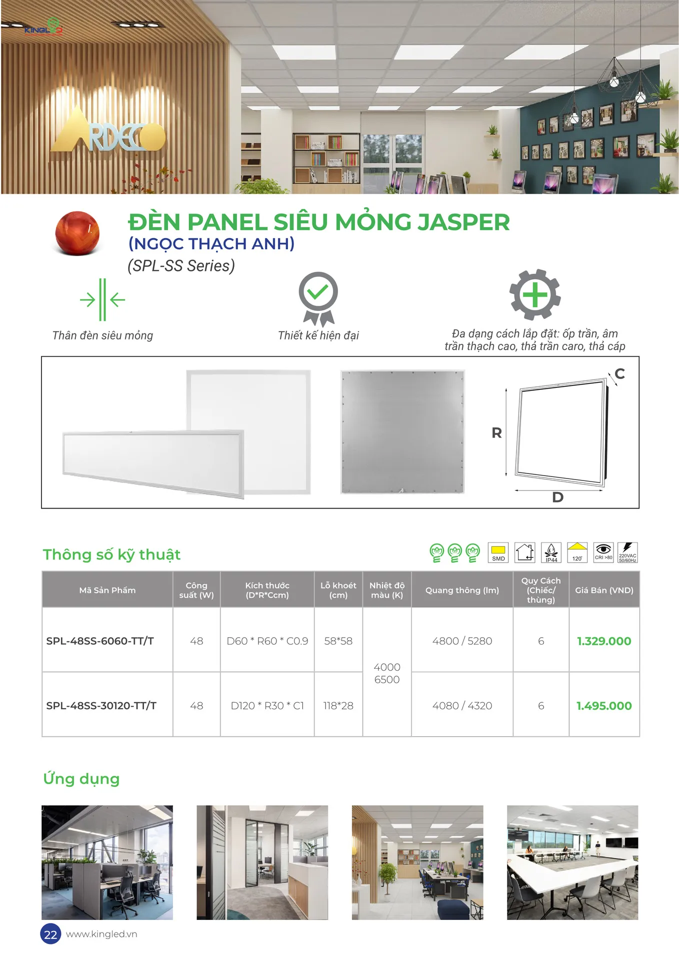 Catalogue Đèn KINGLED & KINGECO 2026 - Trang 22)