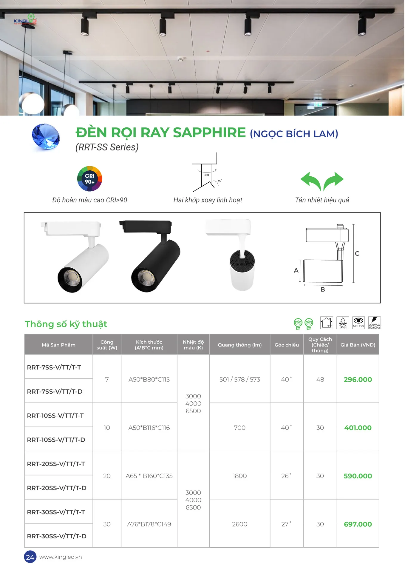 Catalogue Đèn KINGLED & KINGECO 2026 - Trang 24)