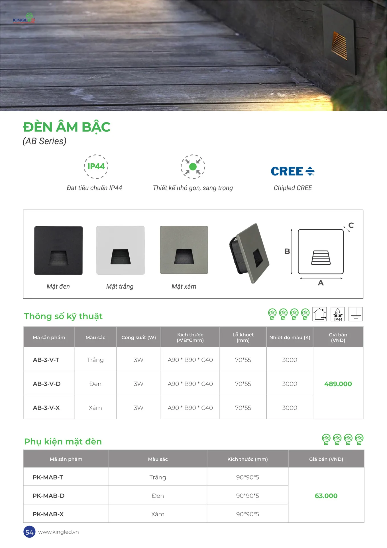 Catalogue Đèn KINGLED & KINGECO 2026 - Trang 54)
