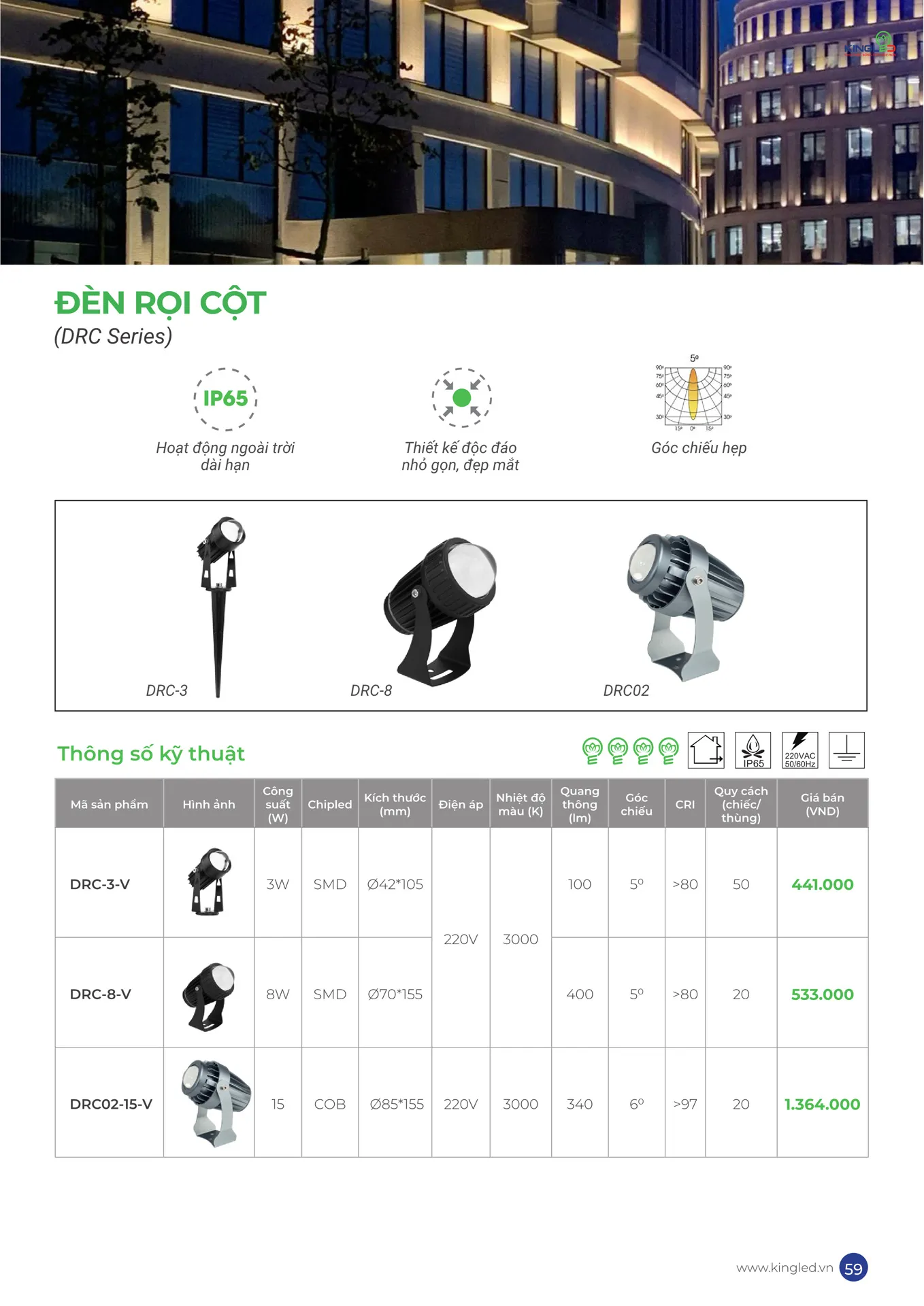 Catalogue Đèn KINGLED & KINGECO 2026 - Trang 59)